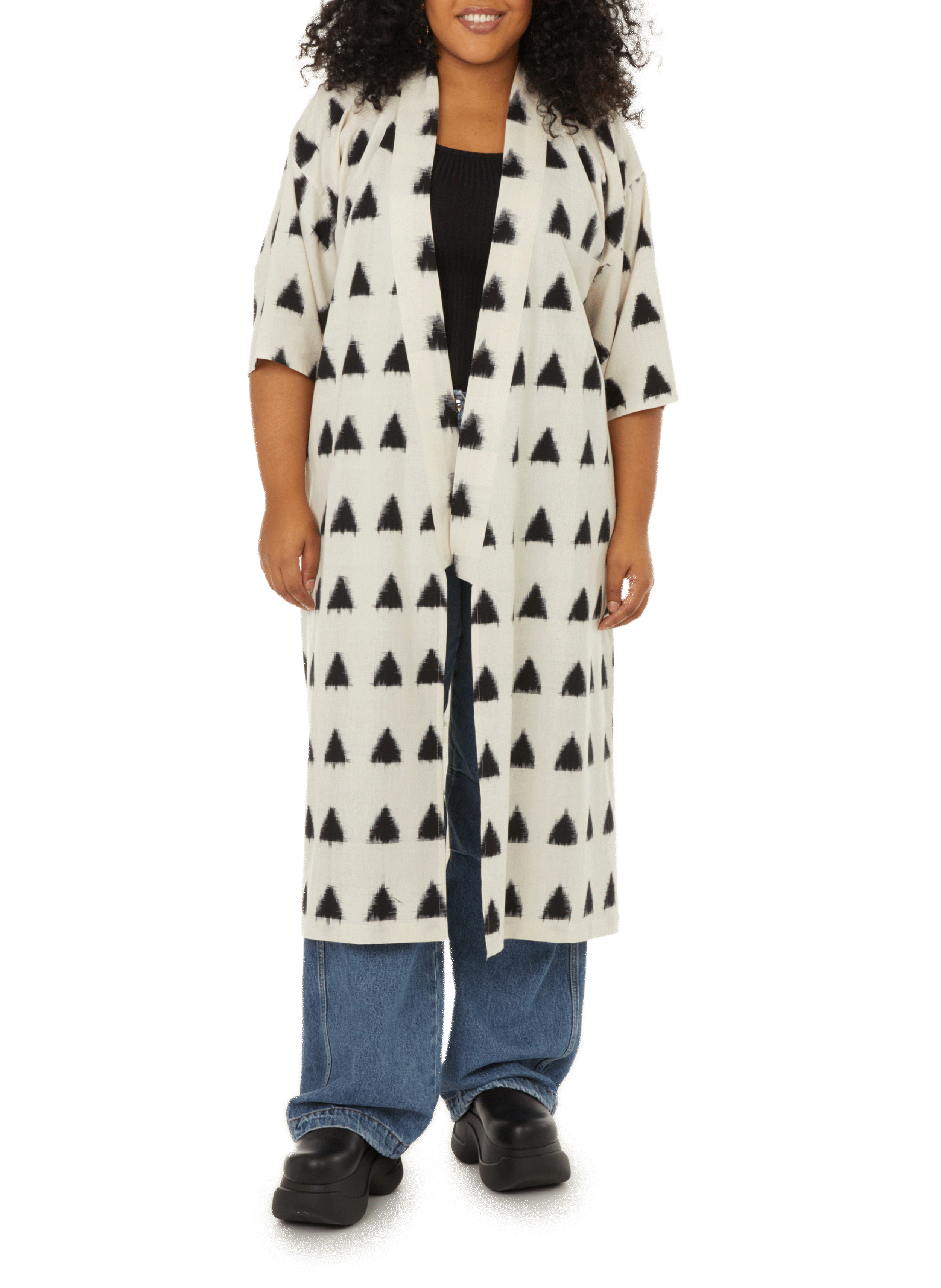 Kimono imprimé en coton KLEED Multicolore