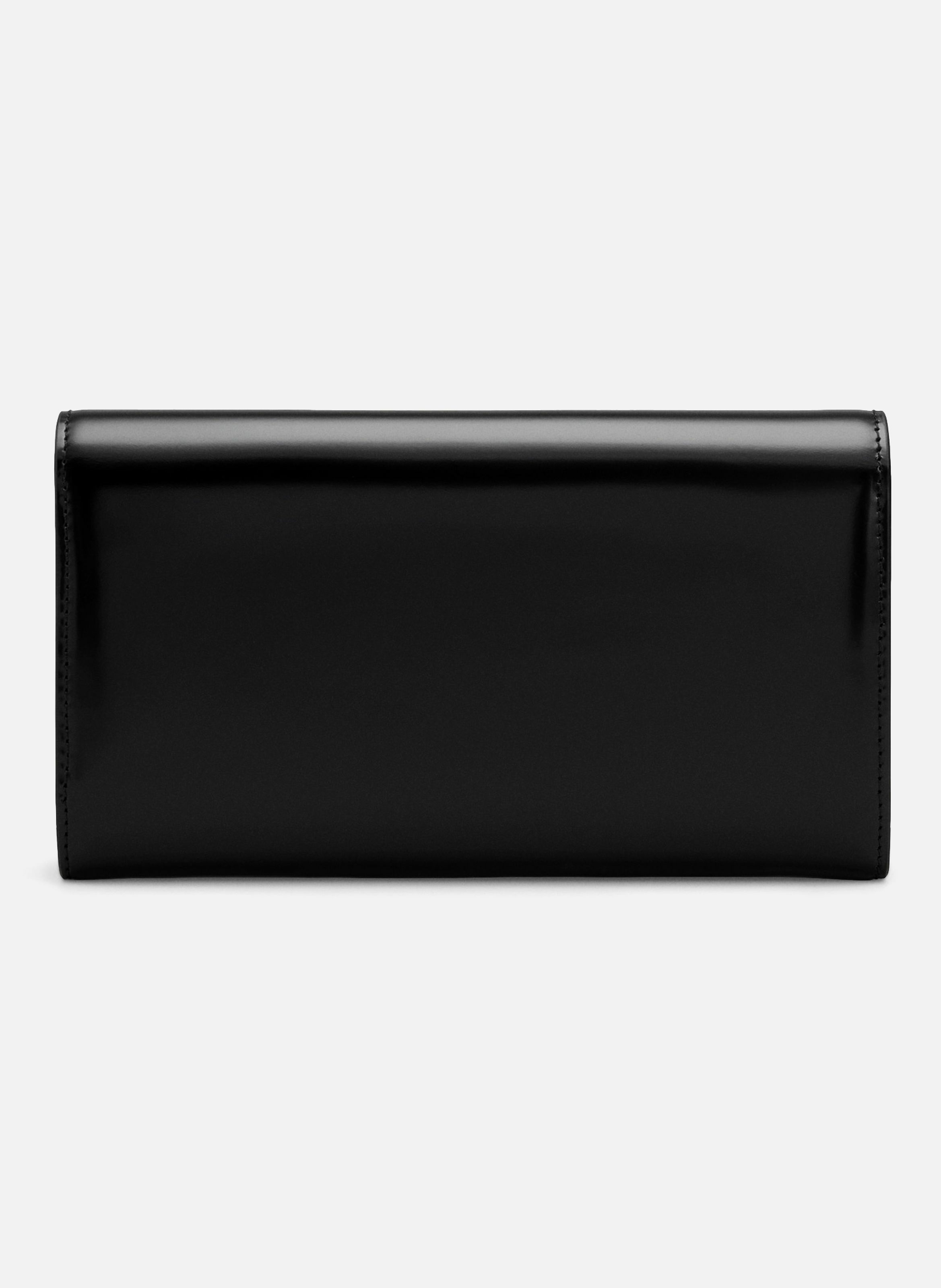 Portefeuille continental paris paris en cuir glacé unisexe AMI PARIS Noir