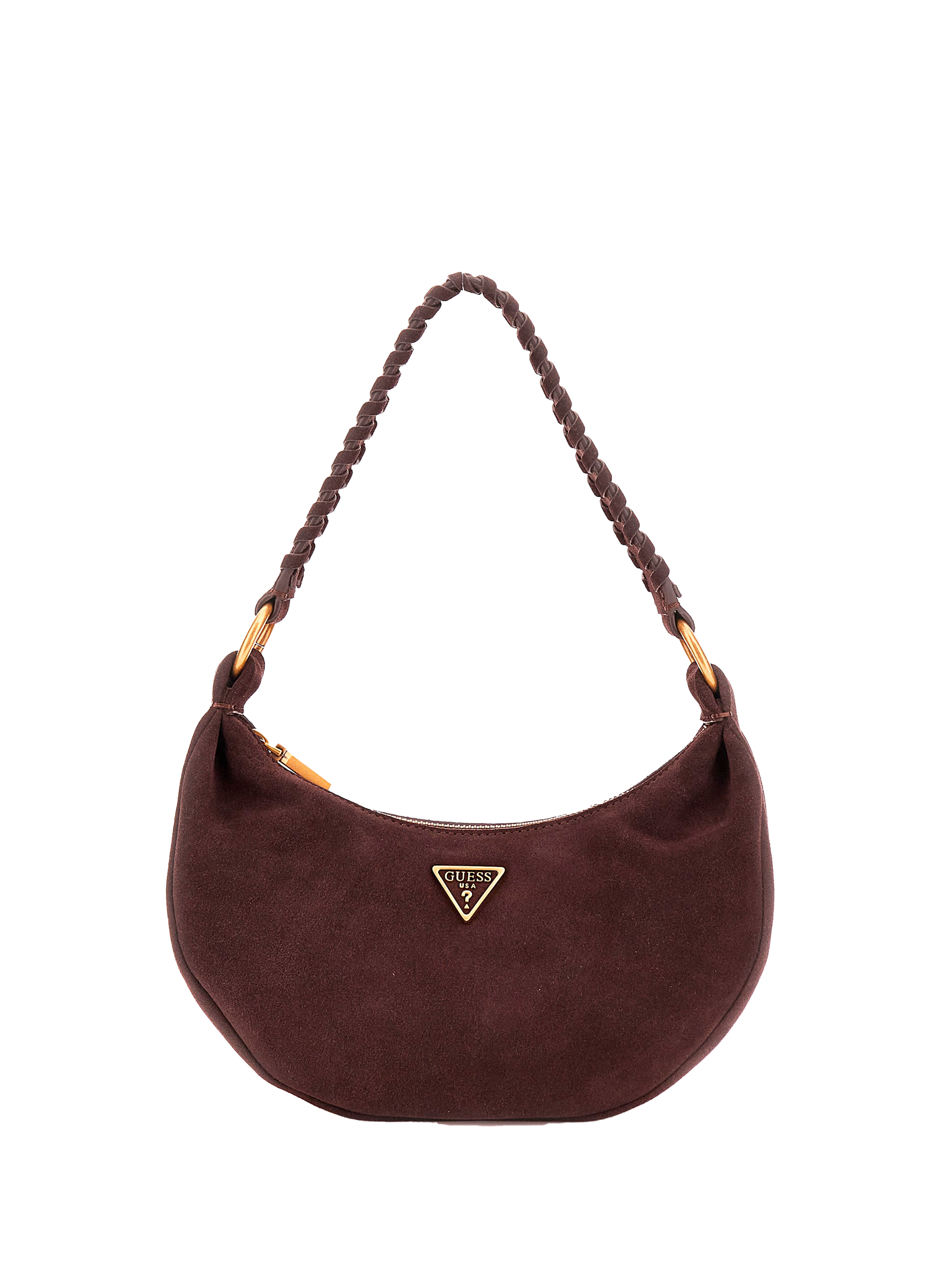 GUESS Sac à main boho Amita en cuir  Marron