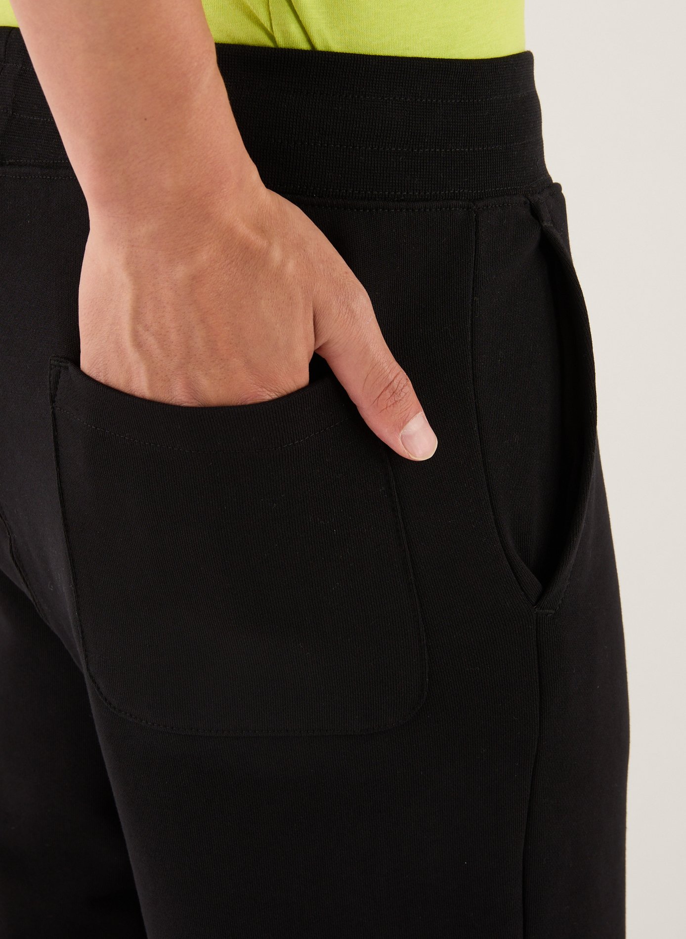 Cotton joggers AU PRINTEMPS PARIS Black