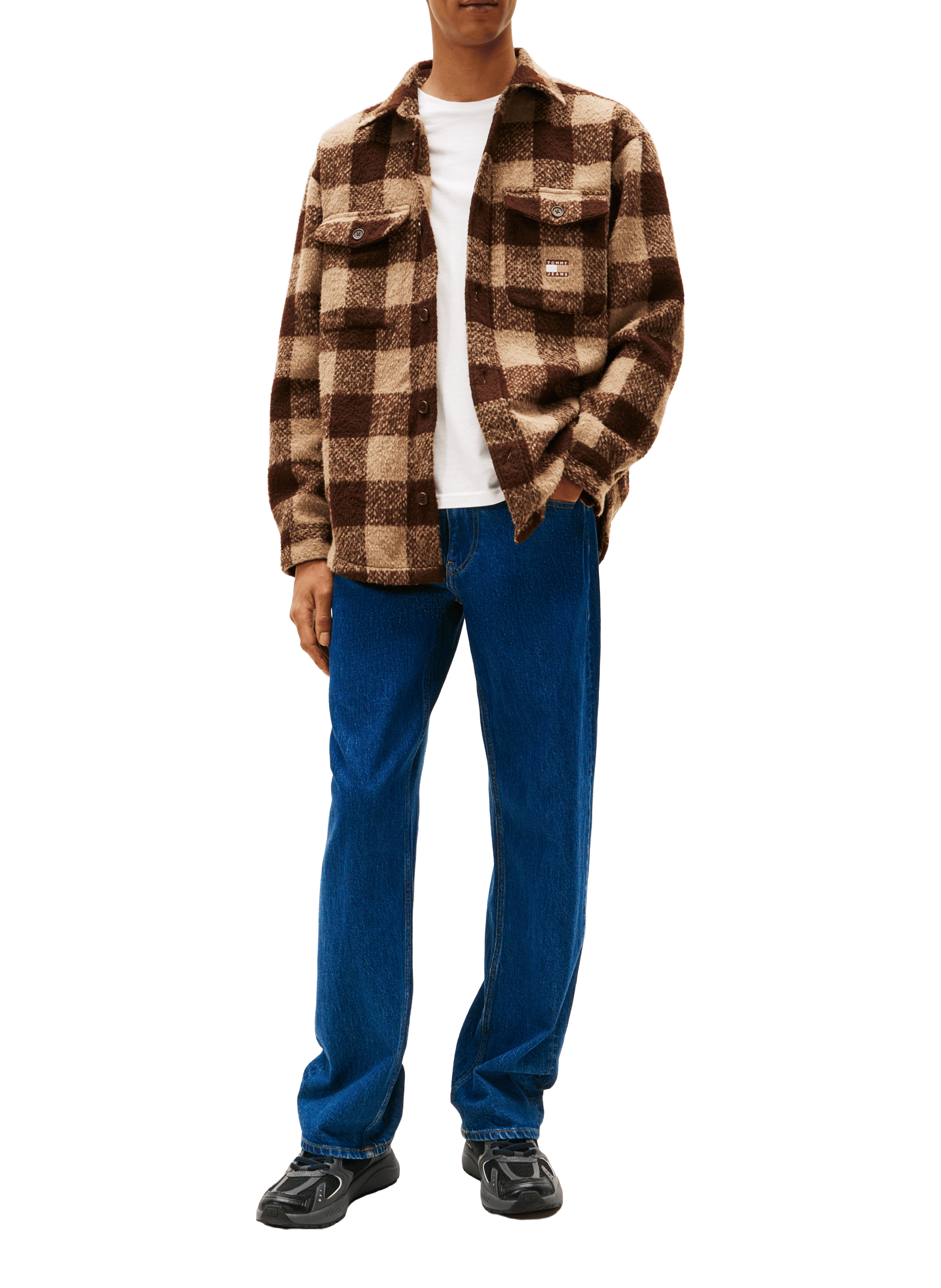 Oversized checked shirt-jacket TOMMY HILFIGER Multicolour