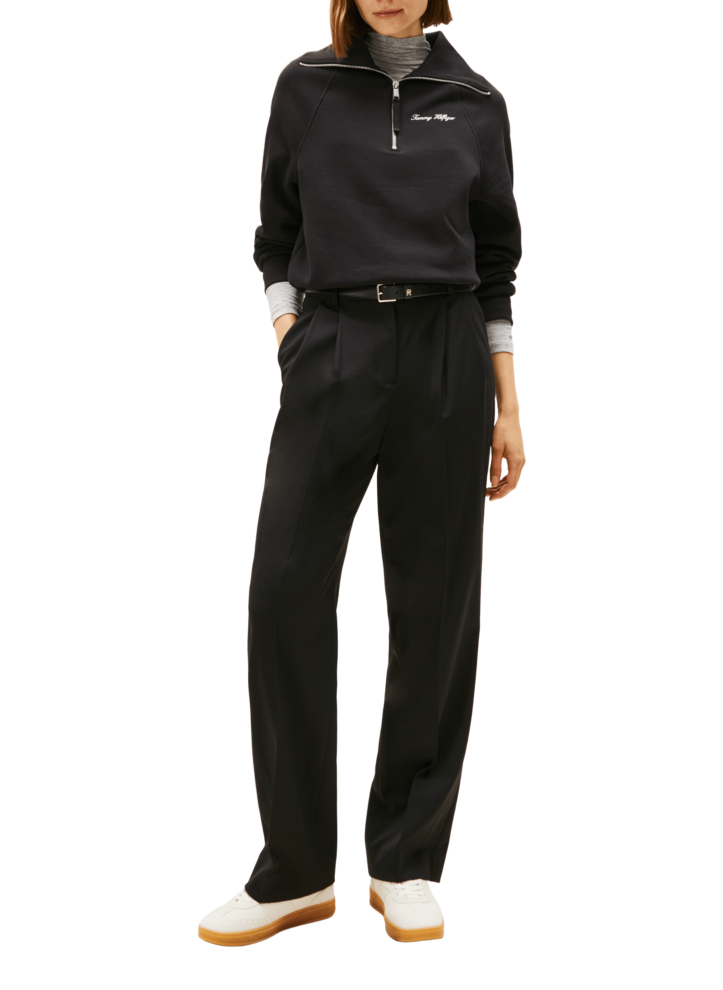 Baskets en cuir TOMMY HILFIGER Beige