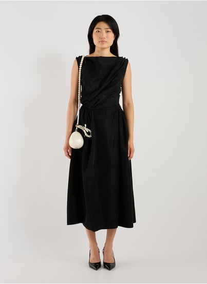 Draped dress in blended acetate SIMONE ROCHA Draped dress in blended acetate SIMONE ROCHA