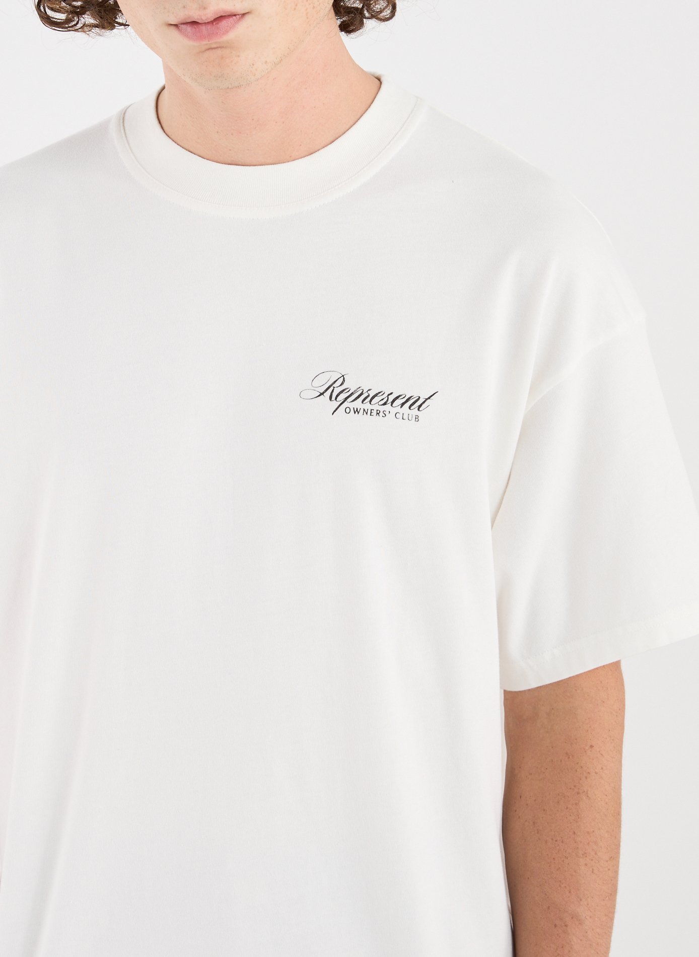 Loose cotton T-shirt REPRESENT White