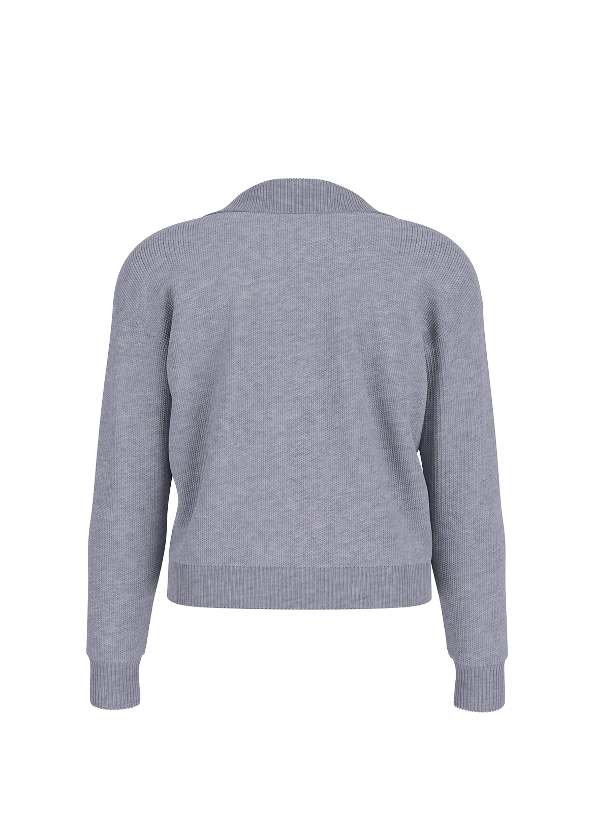 Gilet côtelé col montant GUESS Bleu