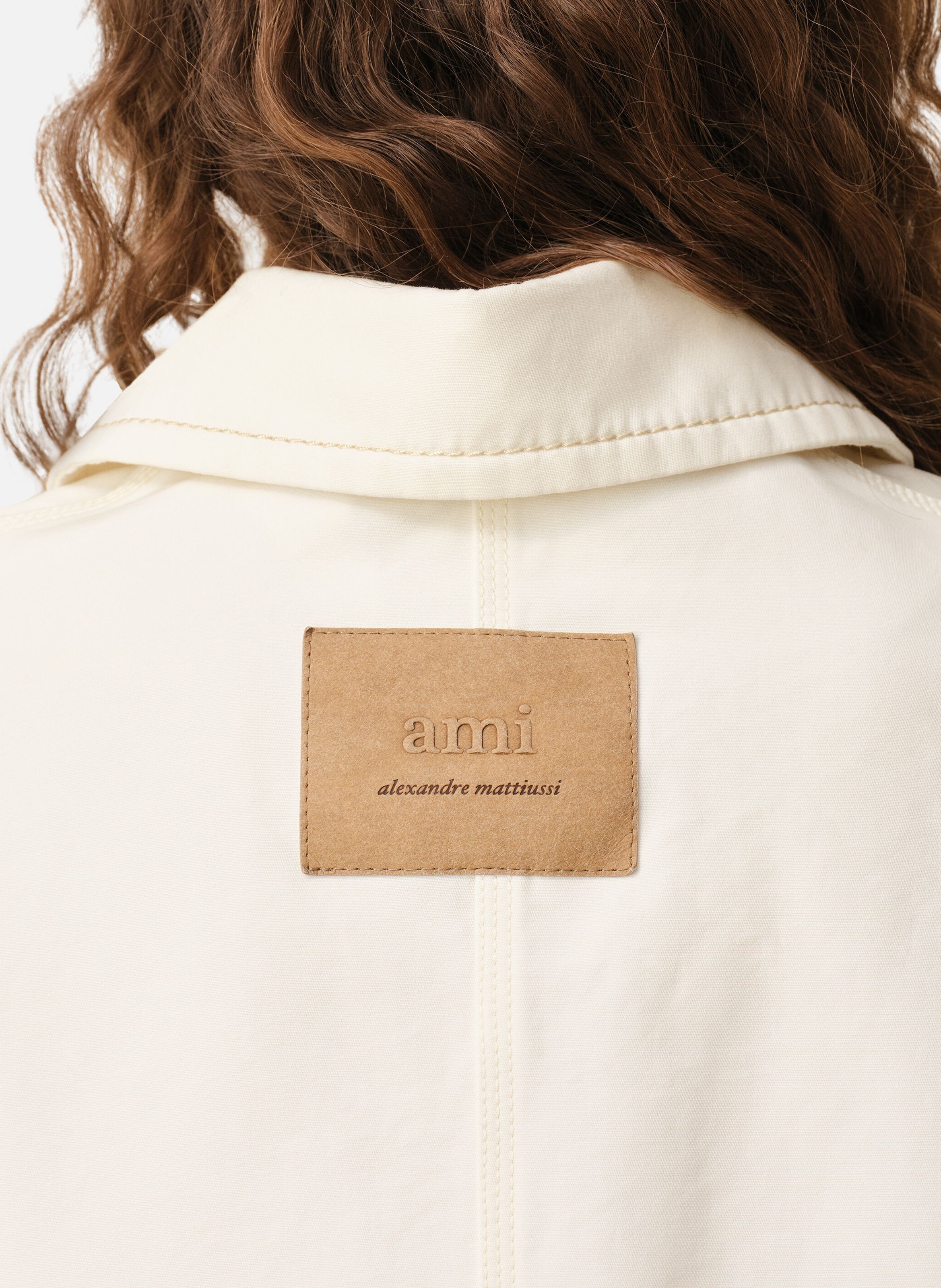 Veste worker unisexe en coton AMI PARIS Blanc