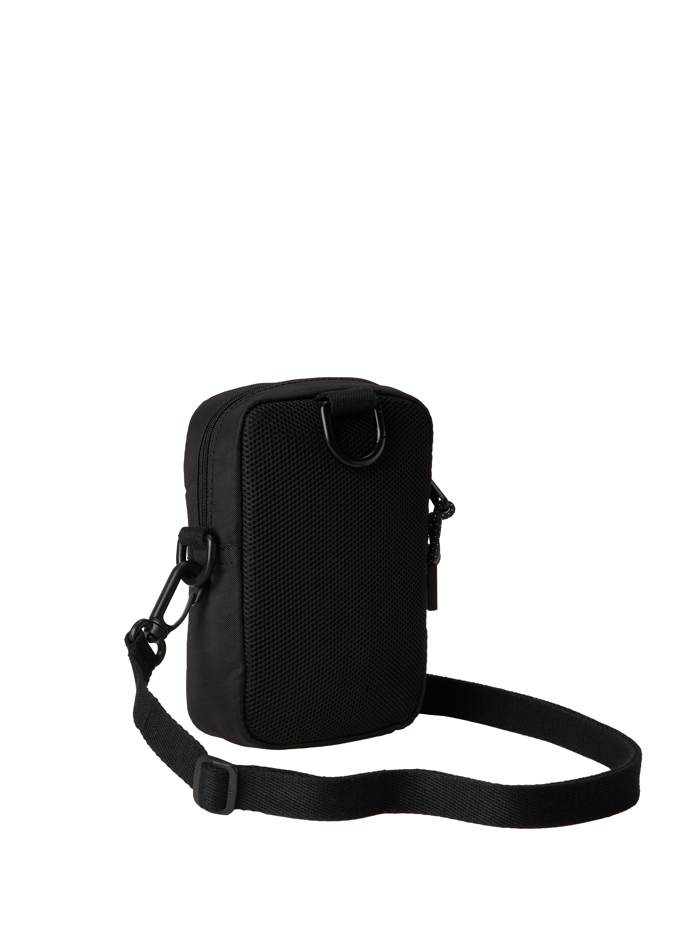 Zippered shoulder bag with logo CALVIN KLEIN Black