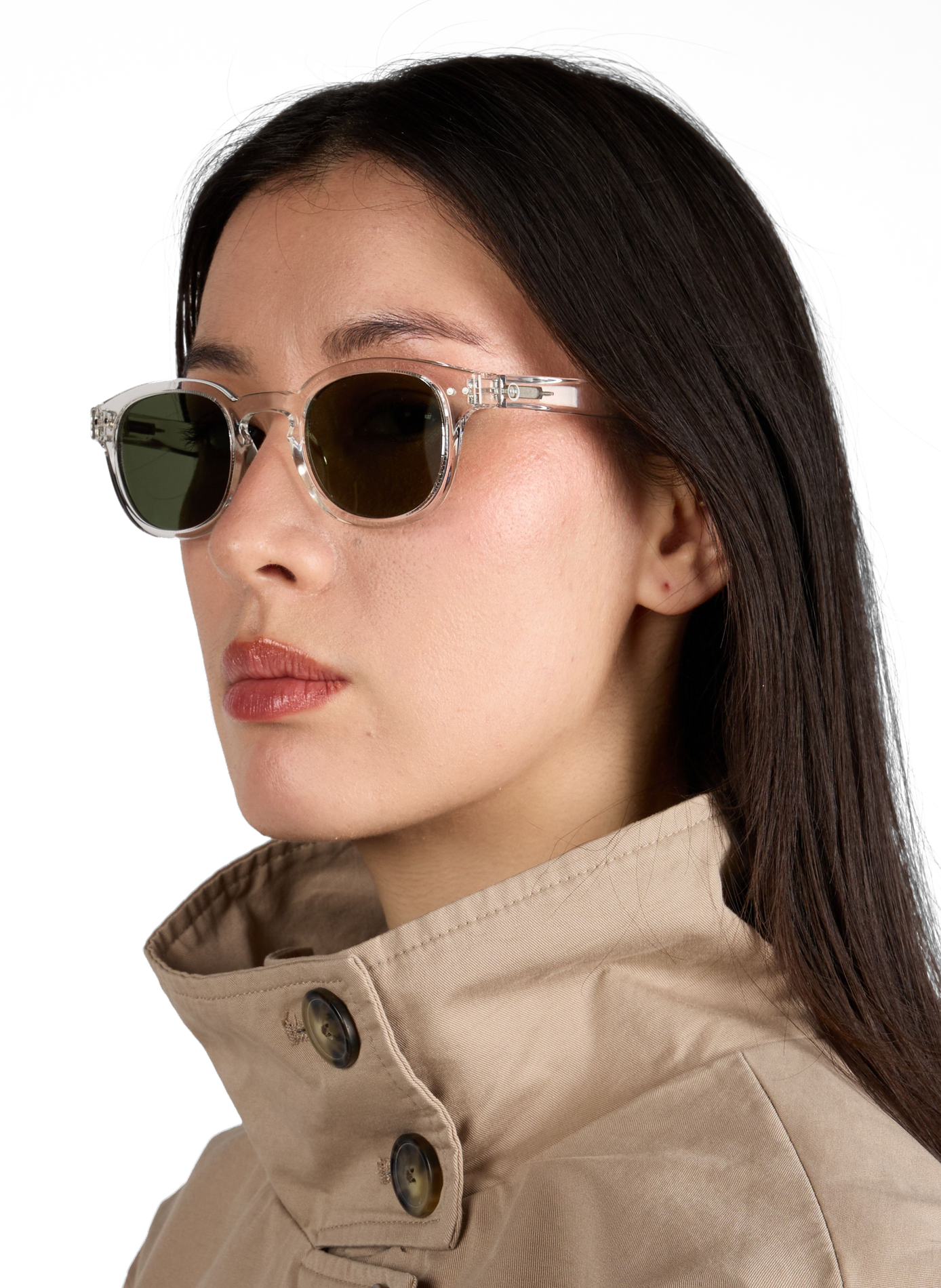 Transparent and round sunglasses IZIPIZI Transparent