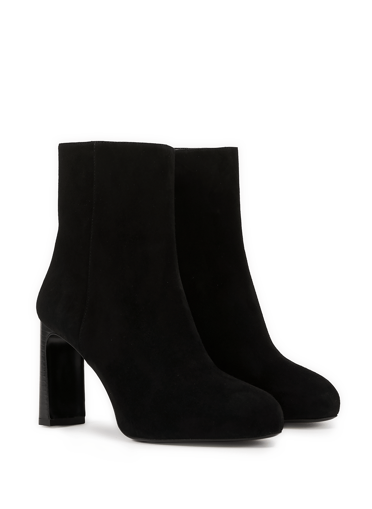 Bottine Babette à plateforme en cuir suédé STUART WEITZMAN Noir