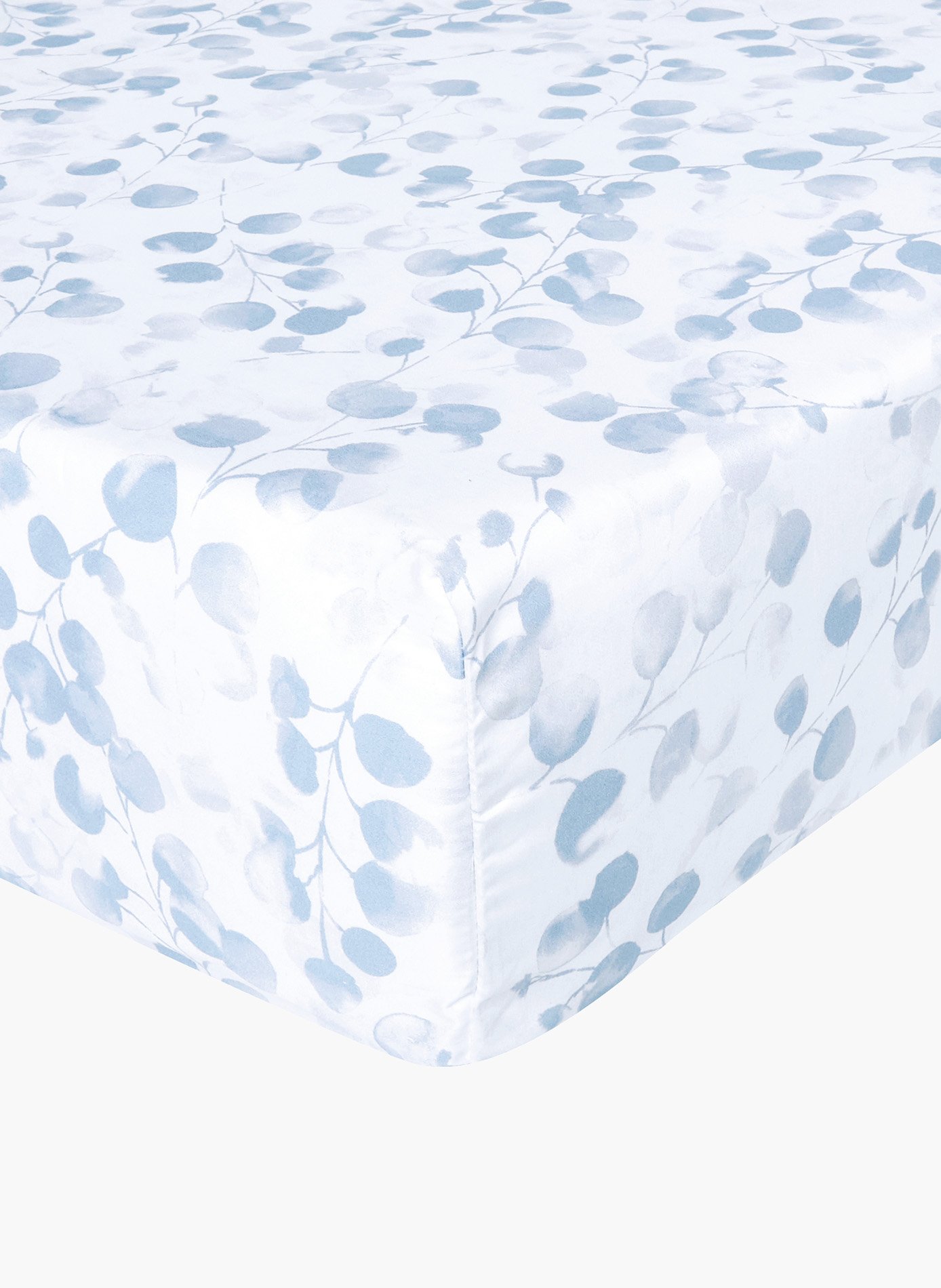 Drap housse rosée bleu ANNE DE SOLENE Bleu