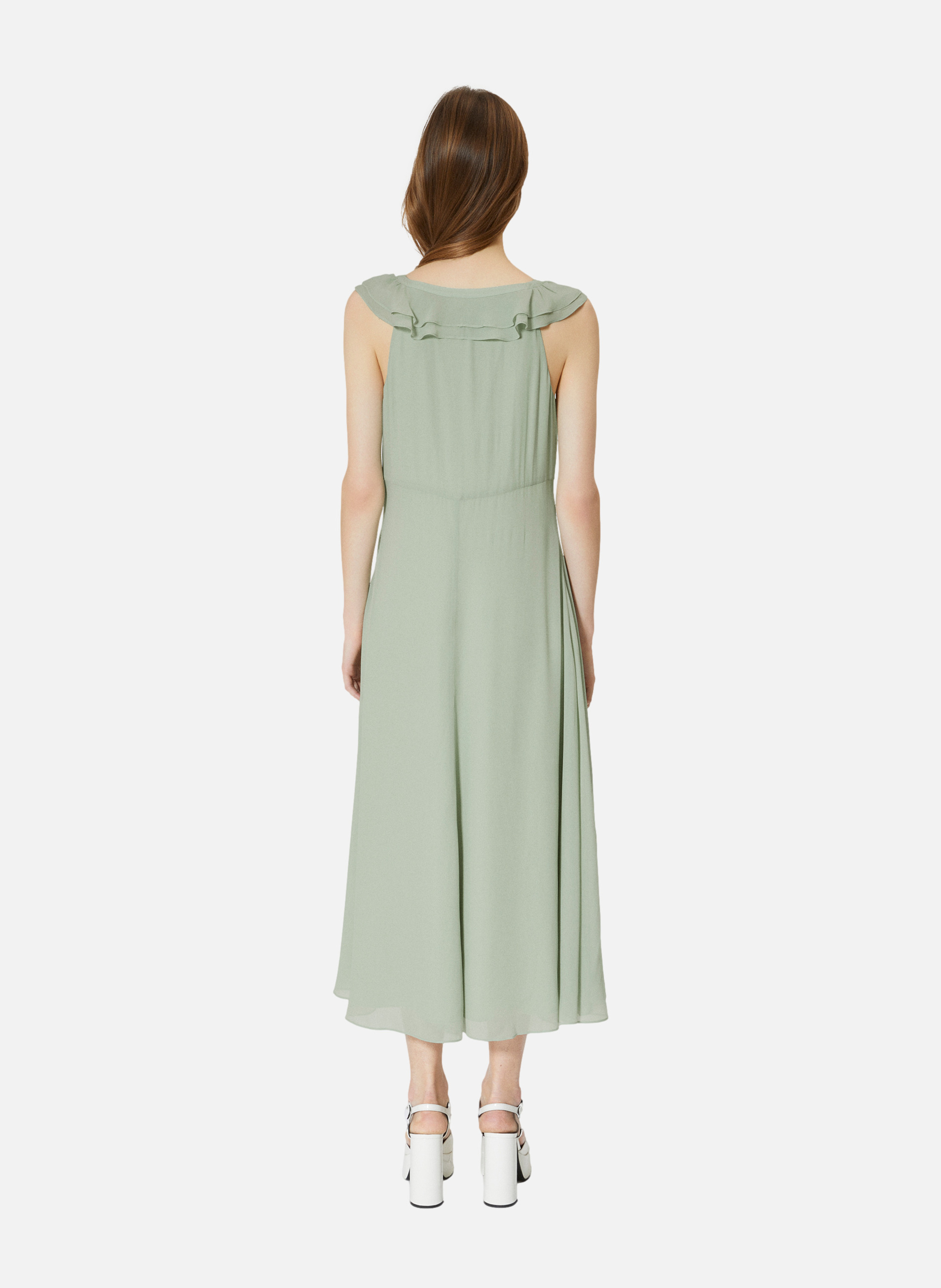Robe longue volantée THE KOOPLES Vert