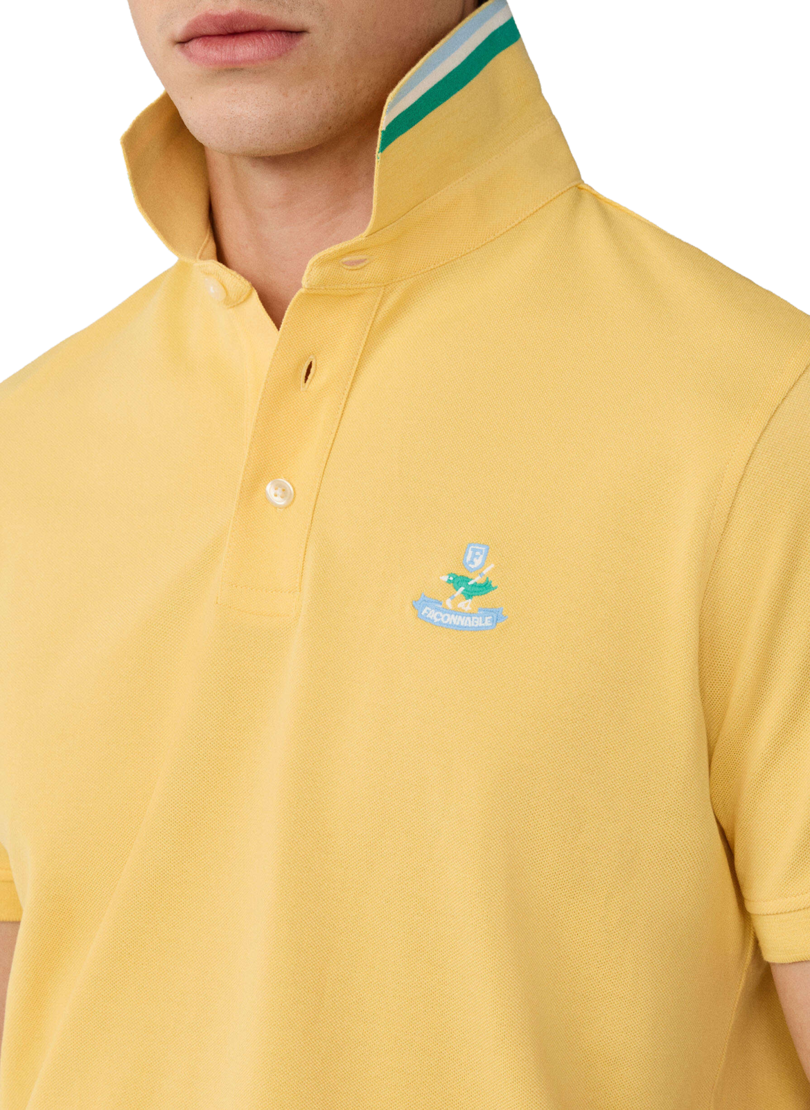 Cotton polo shirt  FACONNABLE Yellow