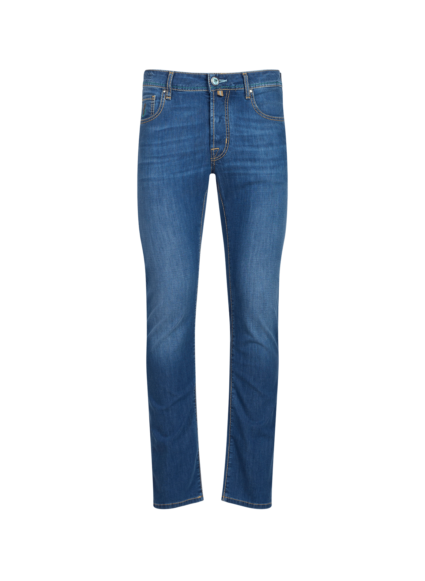 Jean en coton mélangé JACOB COHEN Bleu