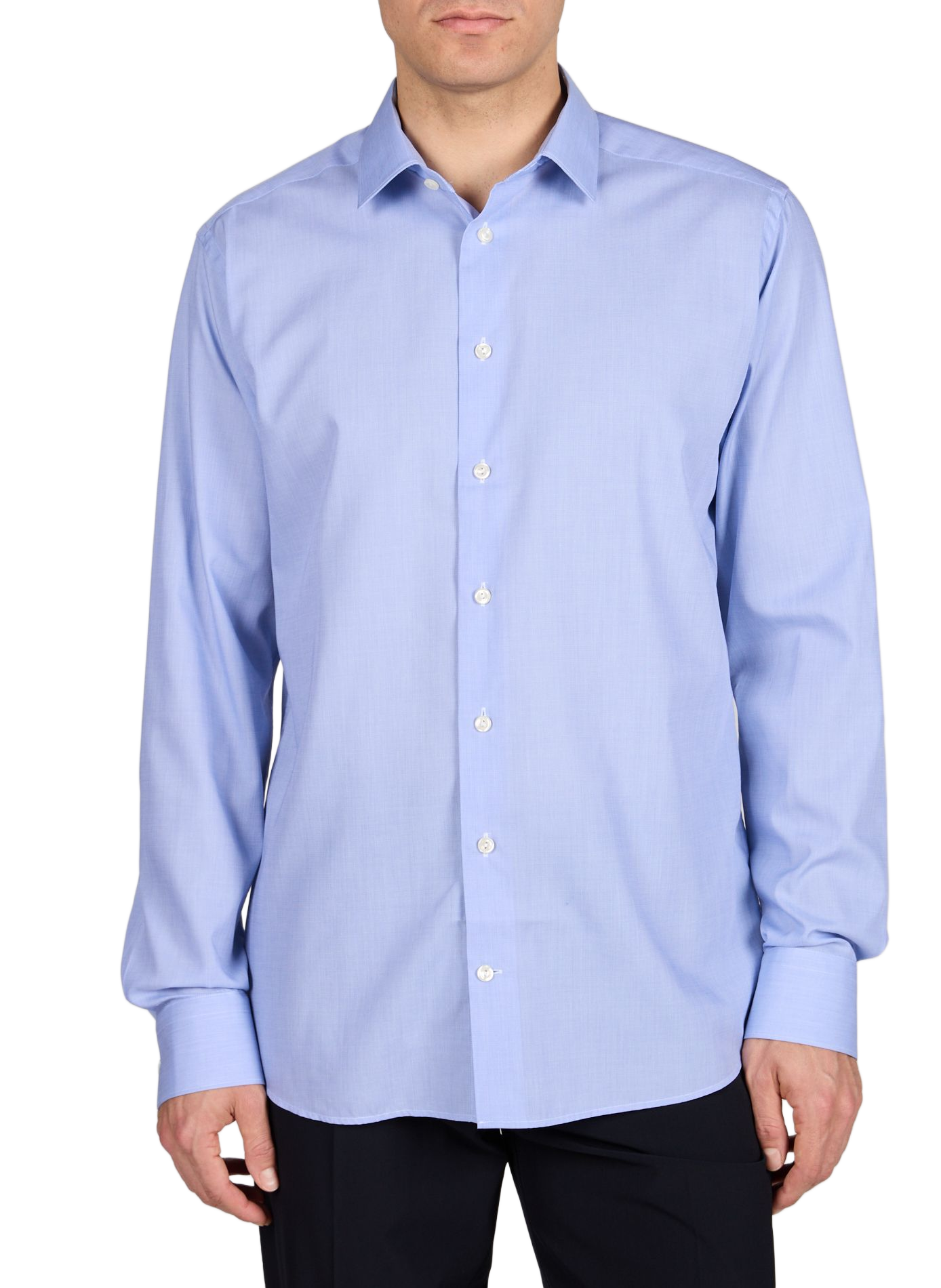 Chemise slim en coton ETON Bleu