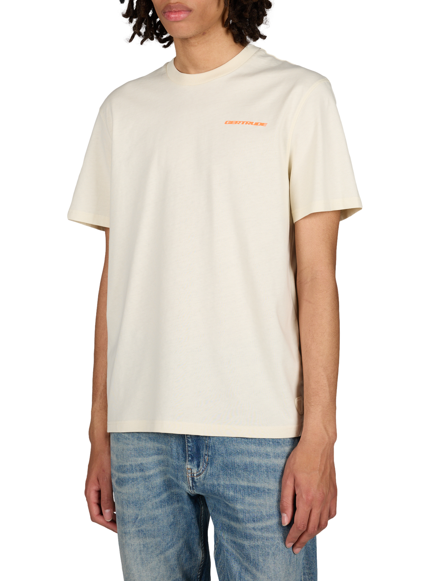 Straight cotton t-shirt GERTRUDE ET GASTON Beige