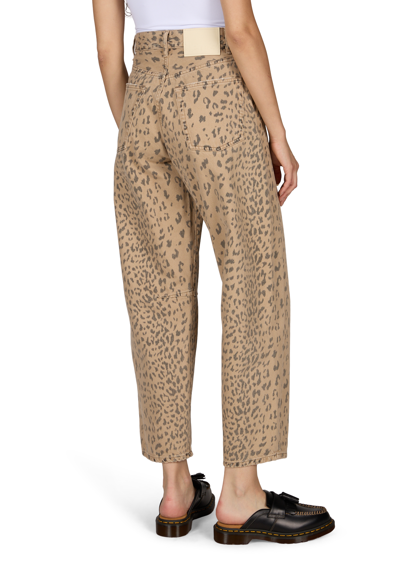 Printed boyfriend jeans in cotton BELLEROSE Beige