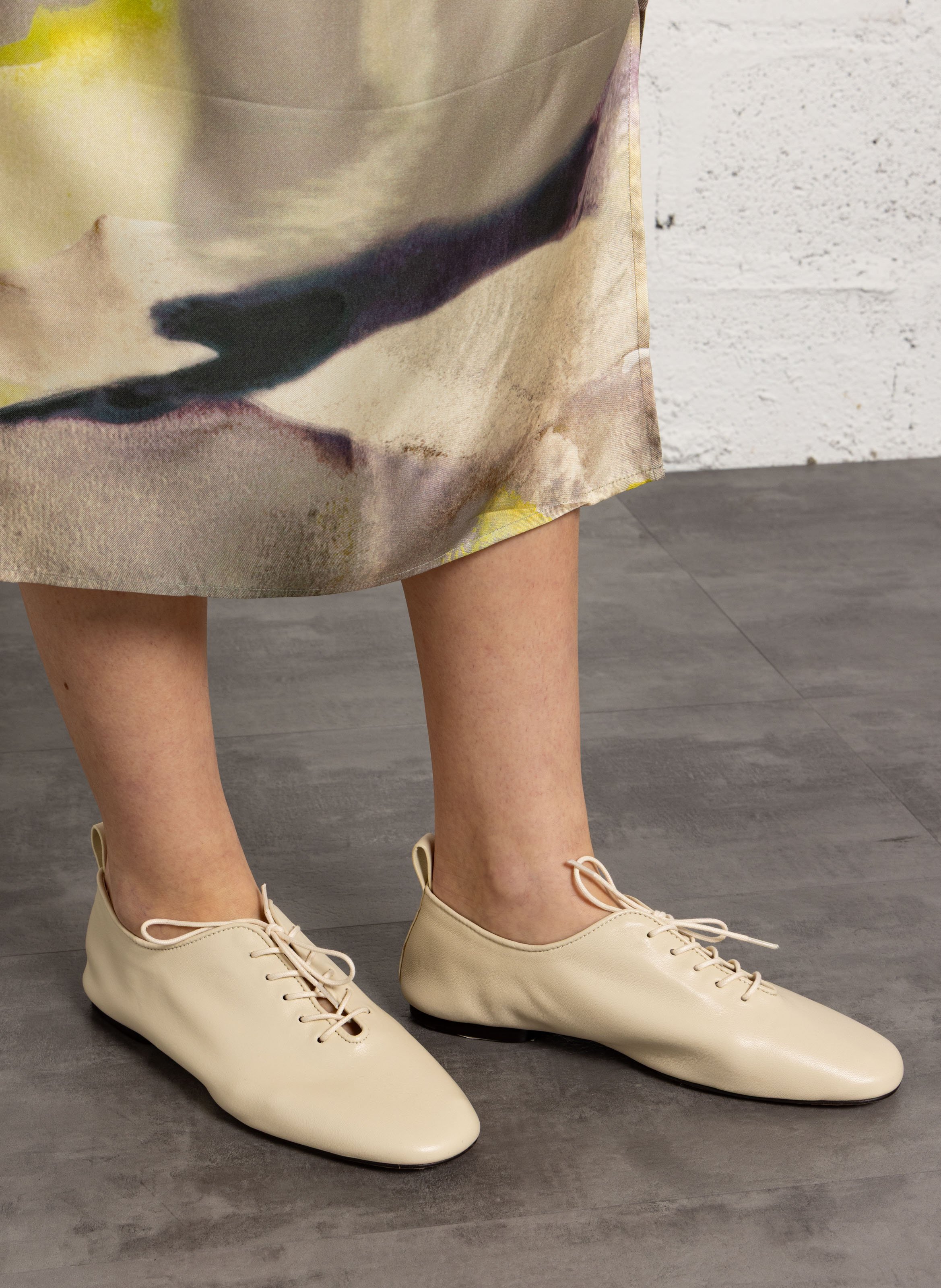 Derbies en cuir orso SOEUR Beige