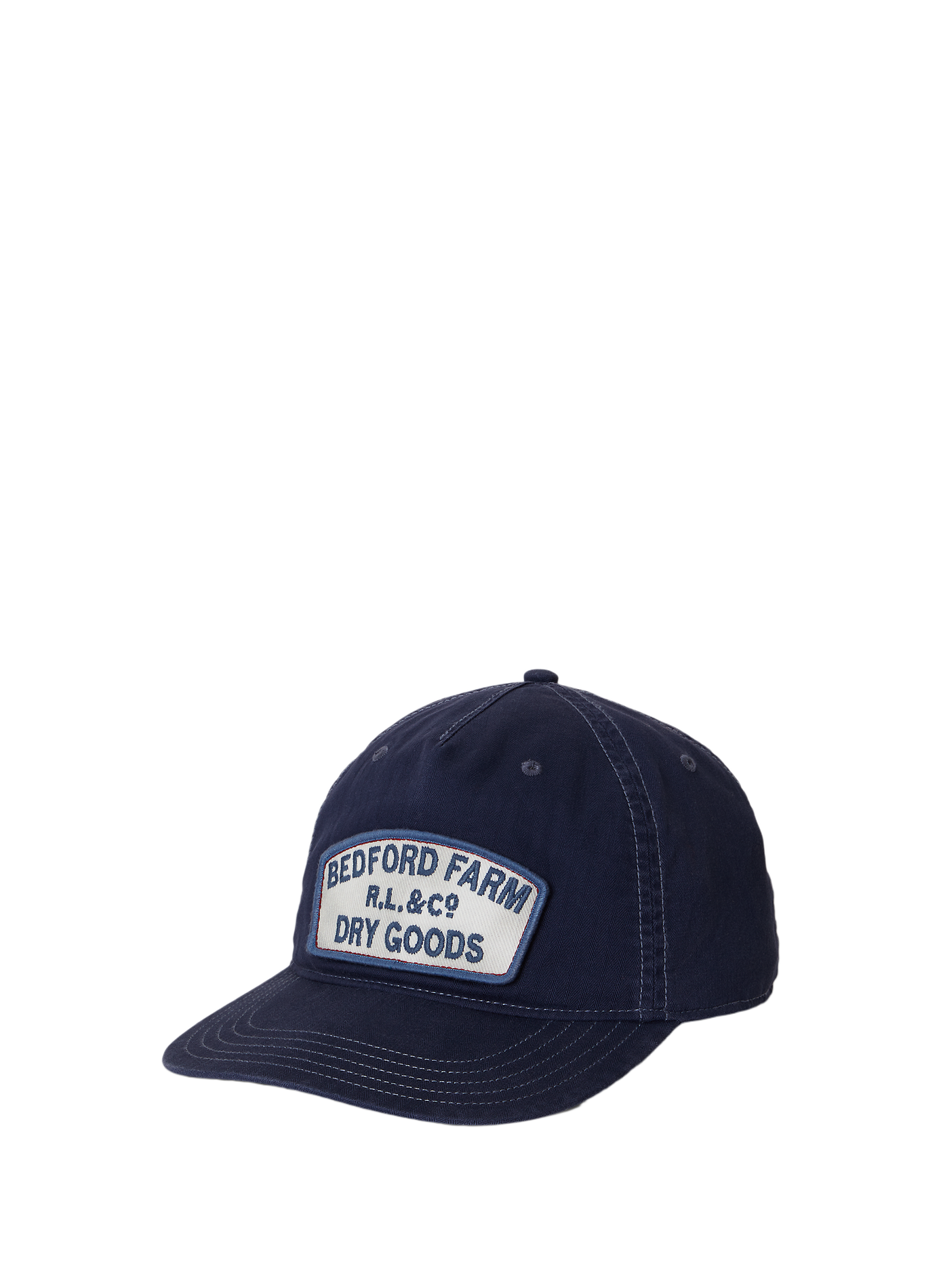 Casquette avec patch brodé en coton POLO RALPH LAUREN Bleu