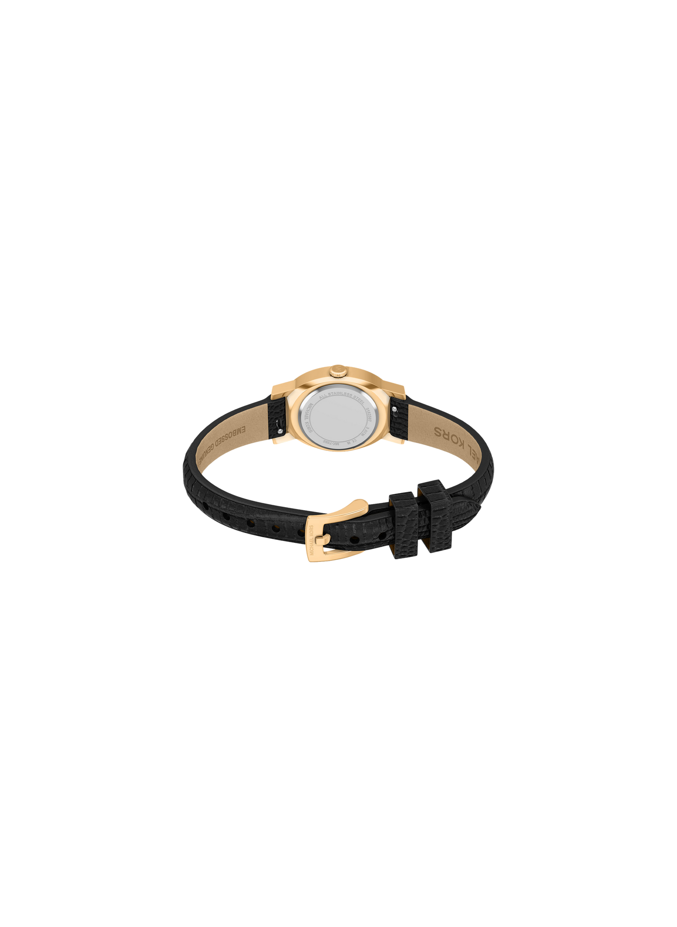 Montre Quartz MAUDE avec bracelet en cuir MICHAEL KORS MONTRES Noir