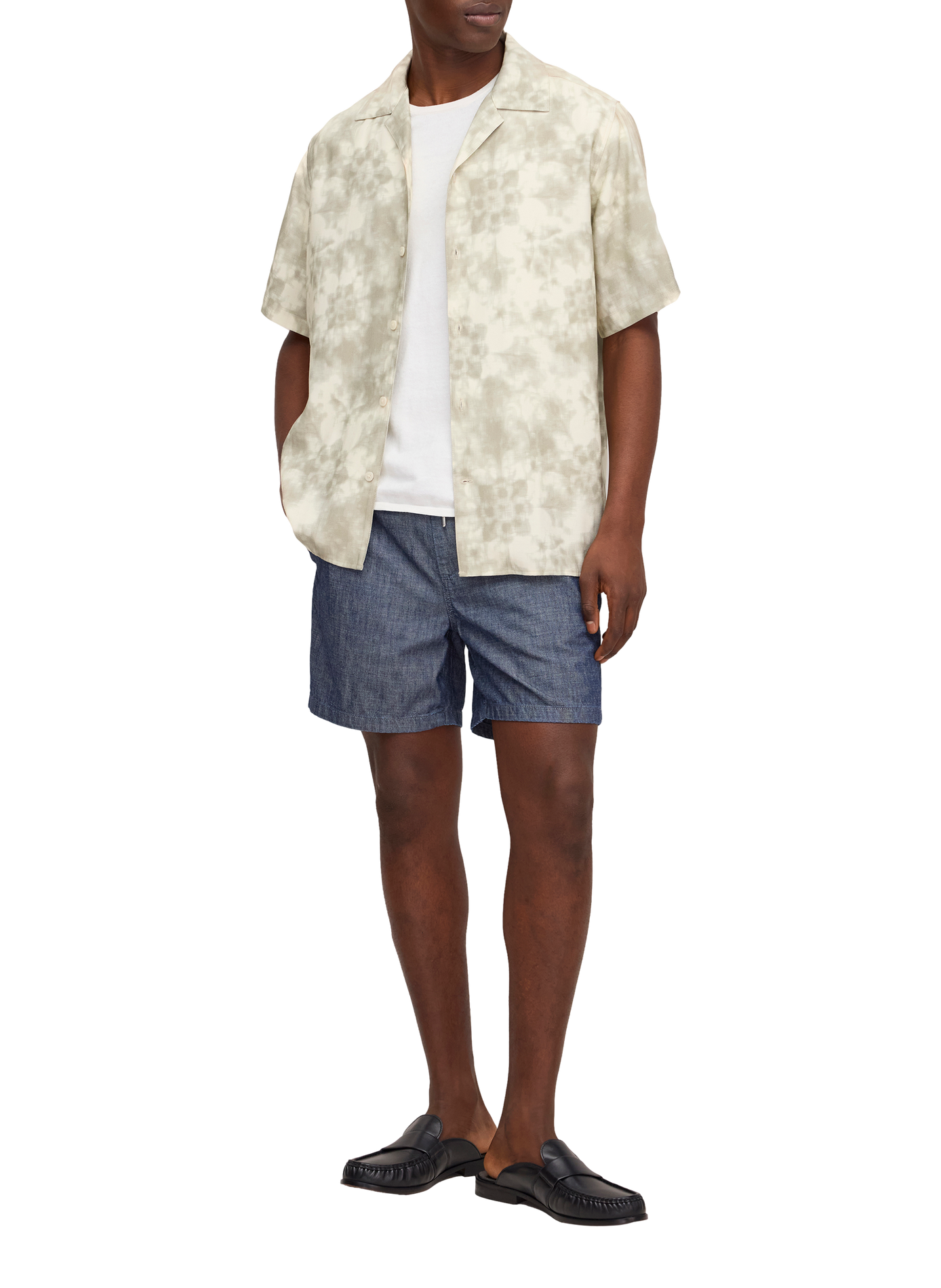 Julio printed short-sleeve cotton shirt NN.07 Green