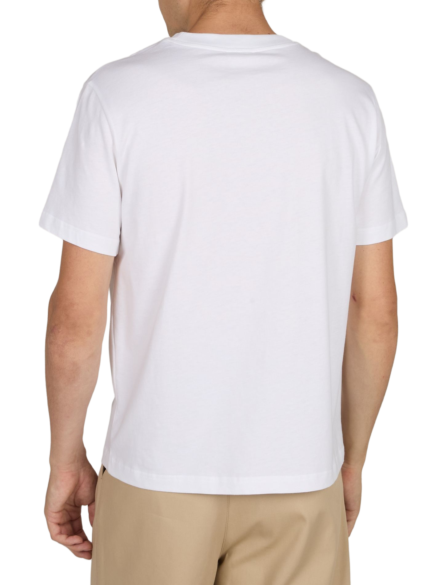 T-shirt droit à motif en coton A.P.C. Blanc