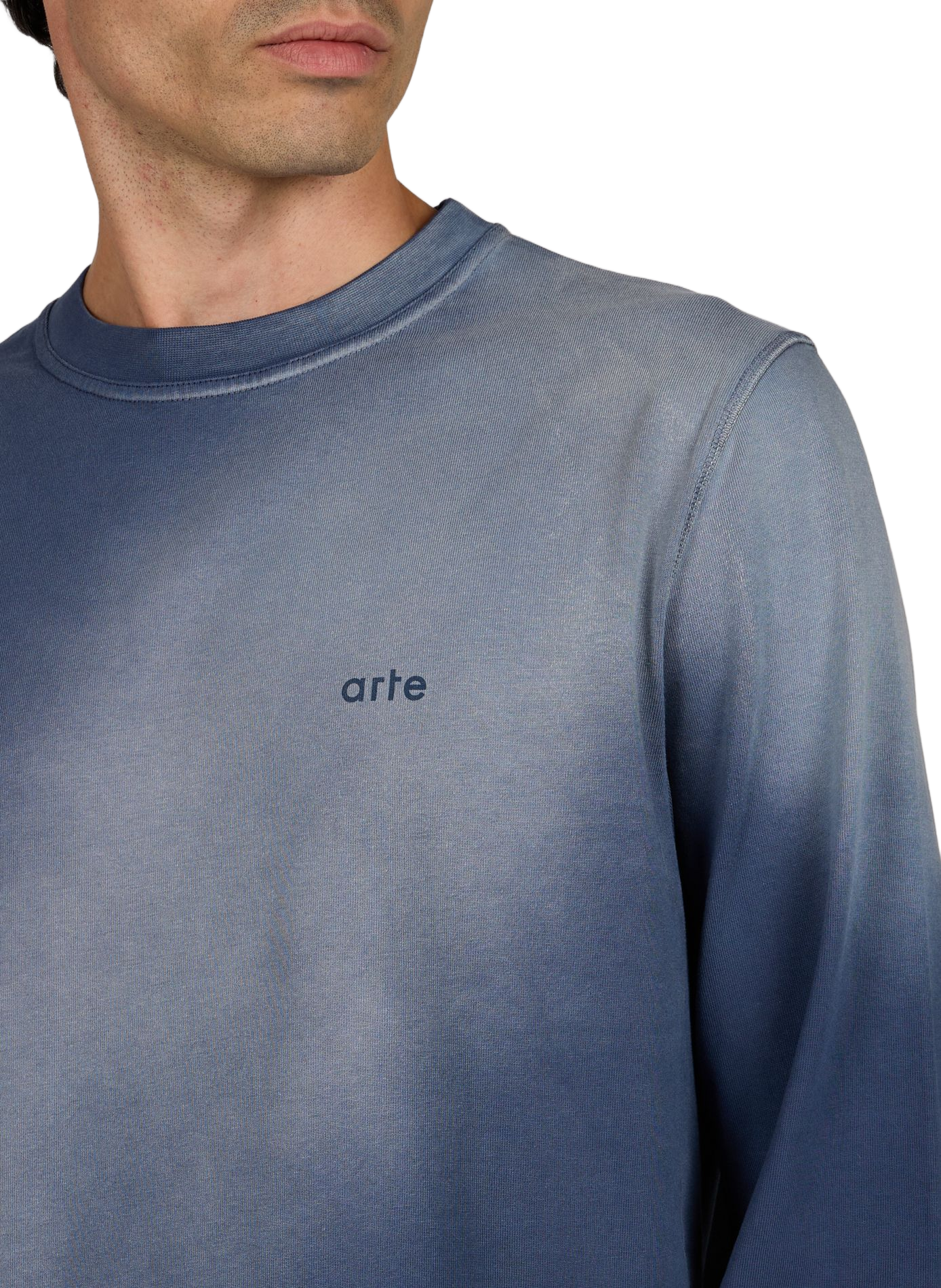 Rundhalsausschnitt T-Shirt aus Baumwolle ARTE ANTWERP Blau