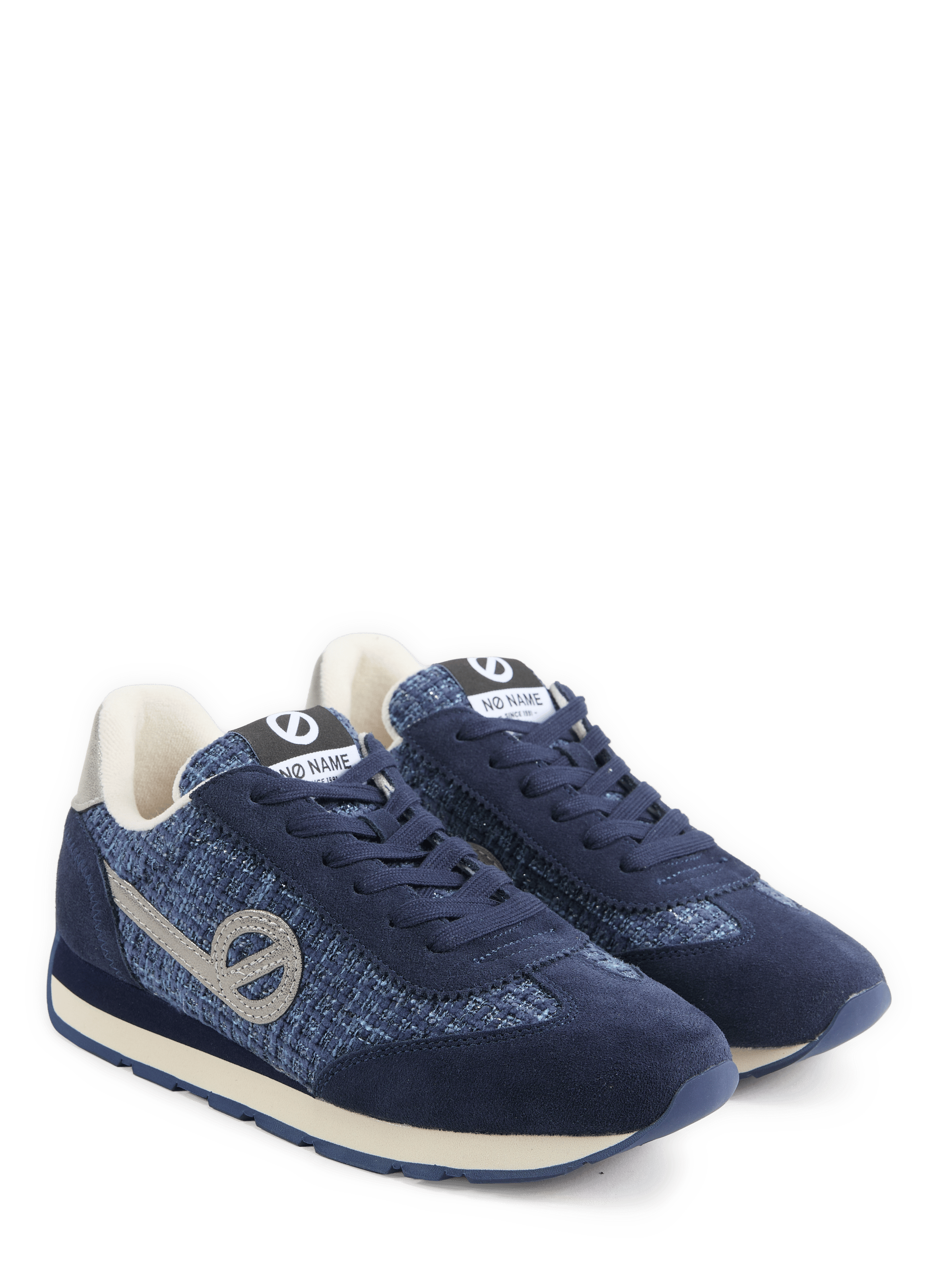 Low-top sneakers in mixed cotton denim aspect NO NAME Blue