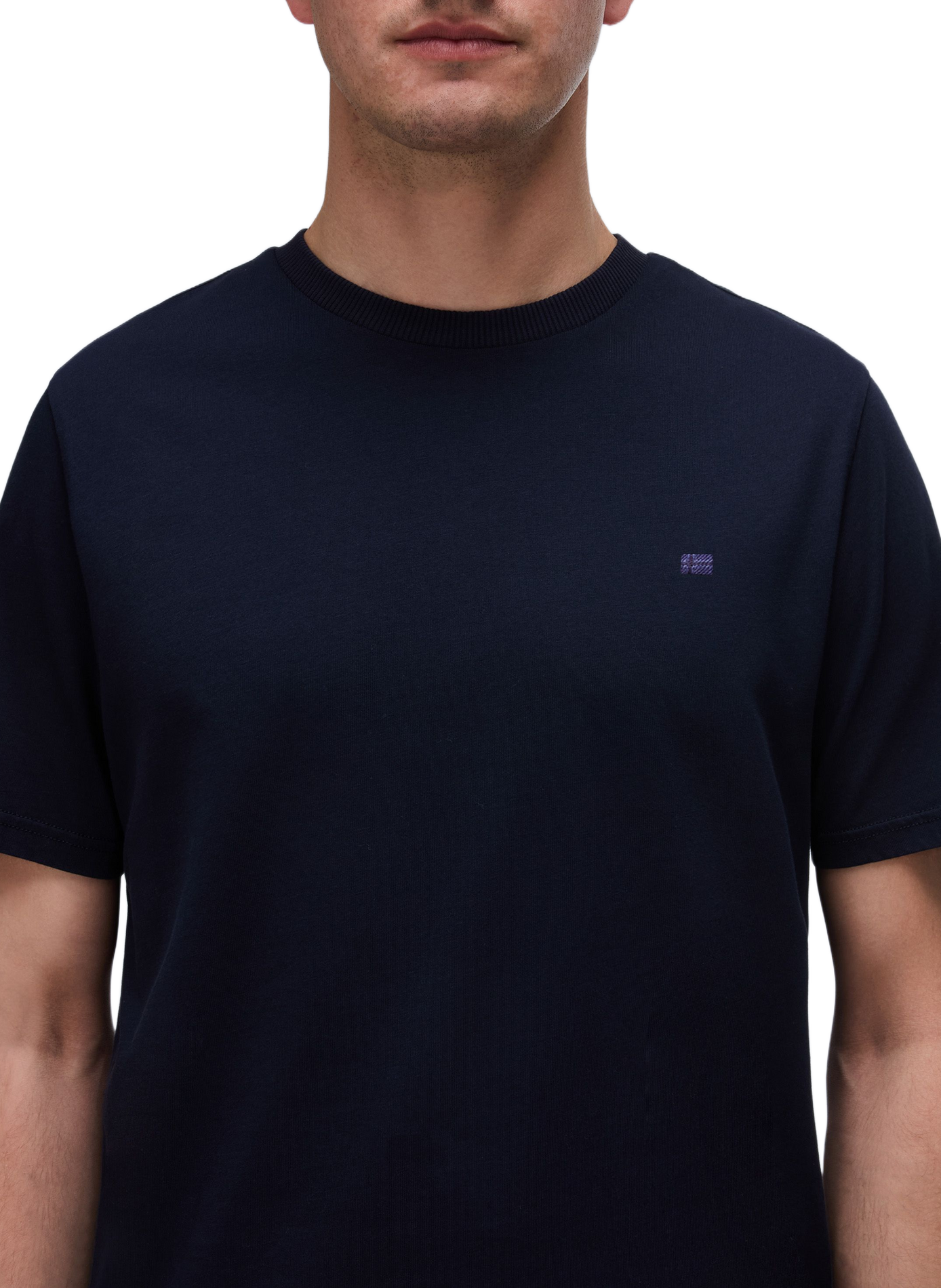 Round-neck cotton T-shirt NAPAPIJRI Blue
