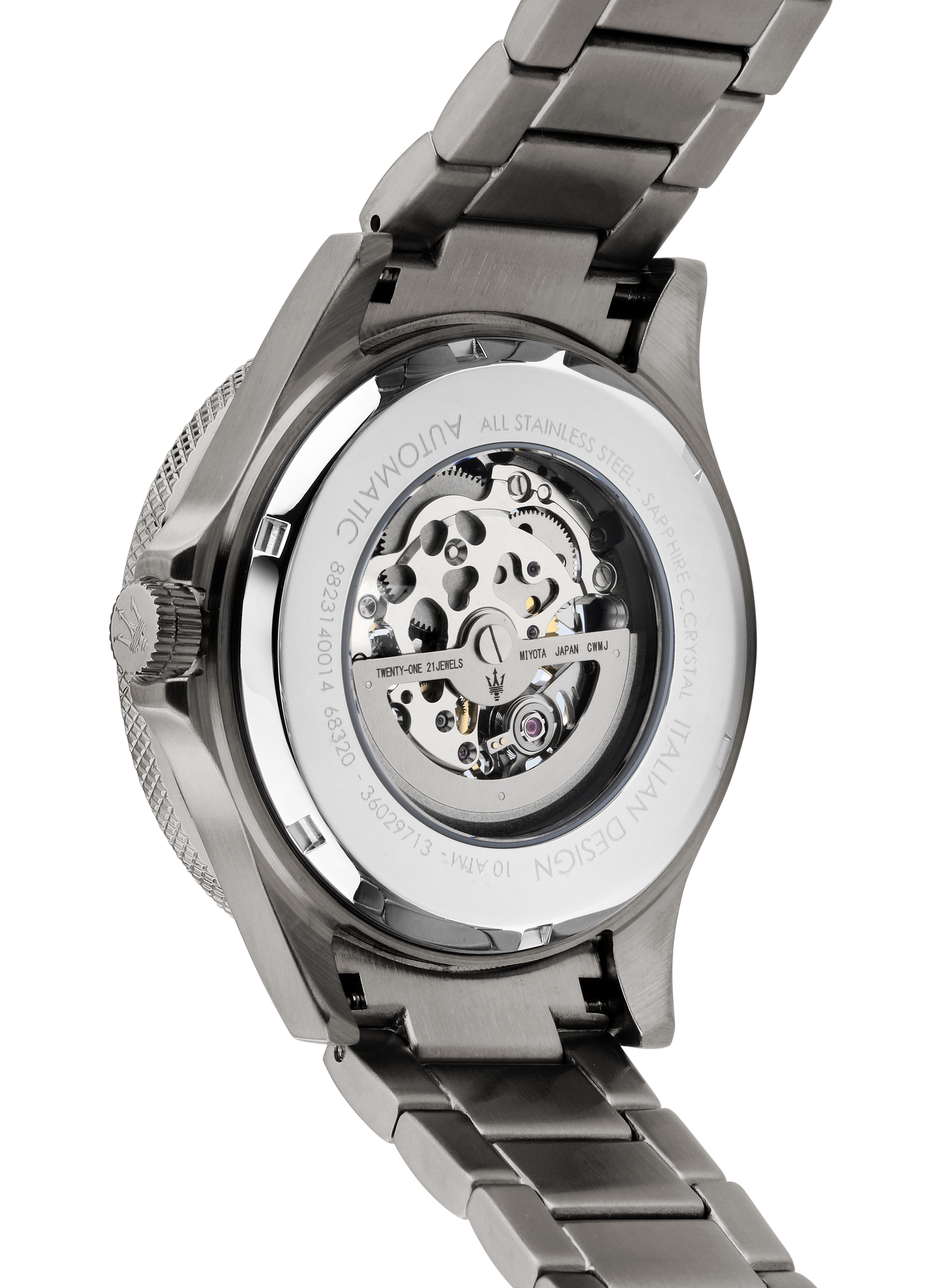 Montre automatique en acier inoxydable MASERATI Bleu