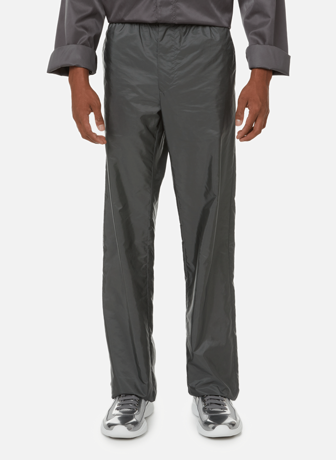 Satin-effect relaxed trousers PRADA