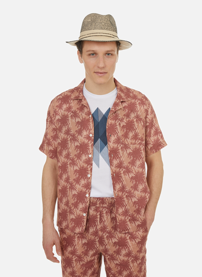 Patterned linen shirt HARRIS WILSON