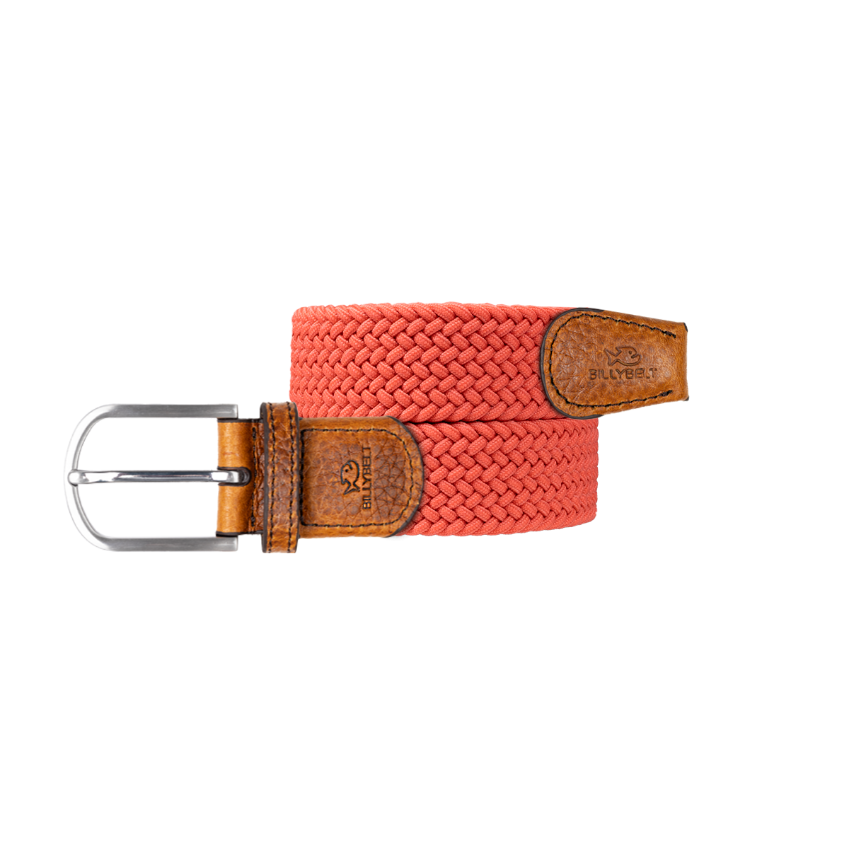 Ceinture tressée élastique unie BILLYBELT Orange