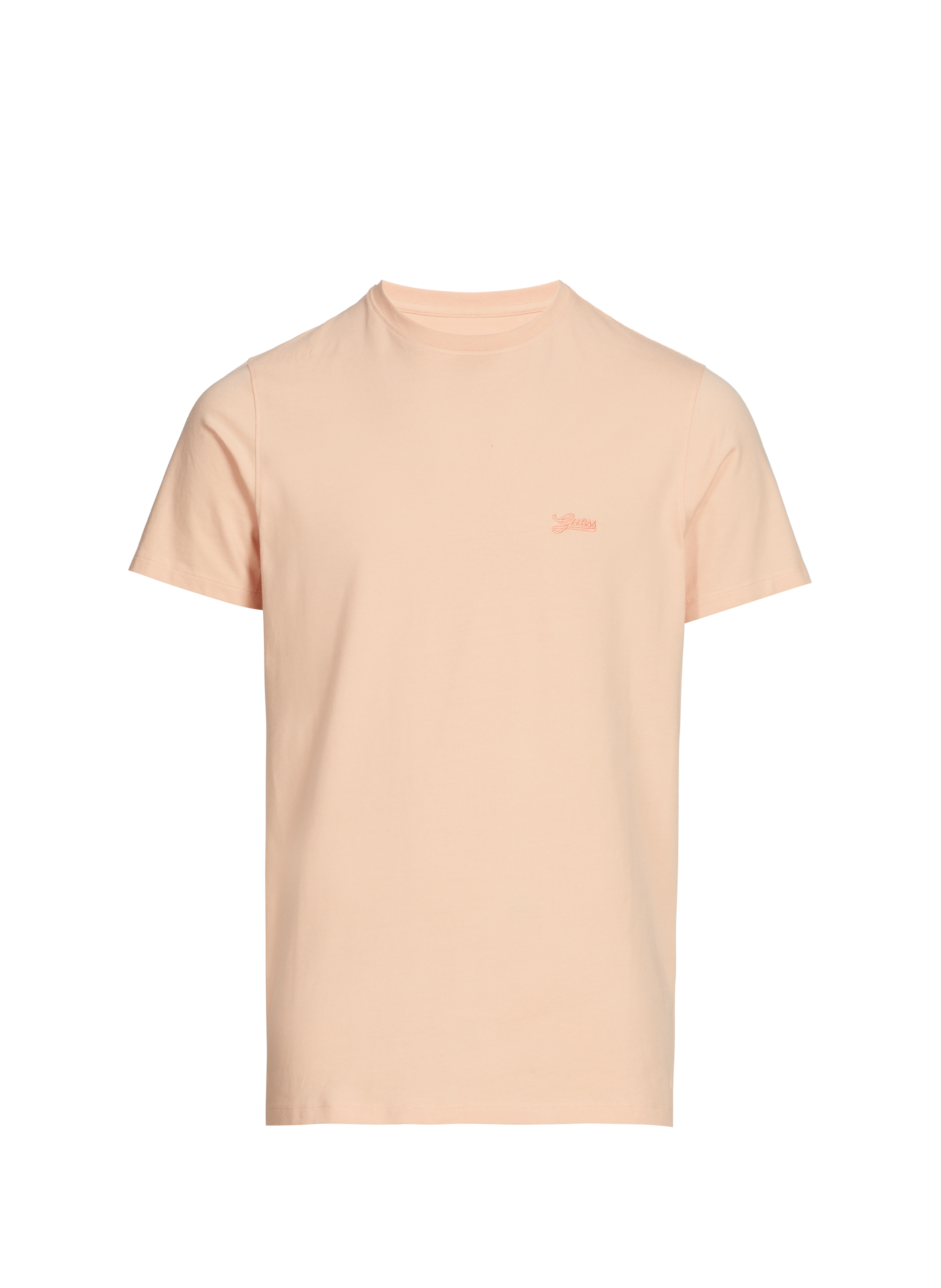 T-shirt droit en coton GUESS Rose
