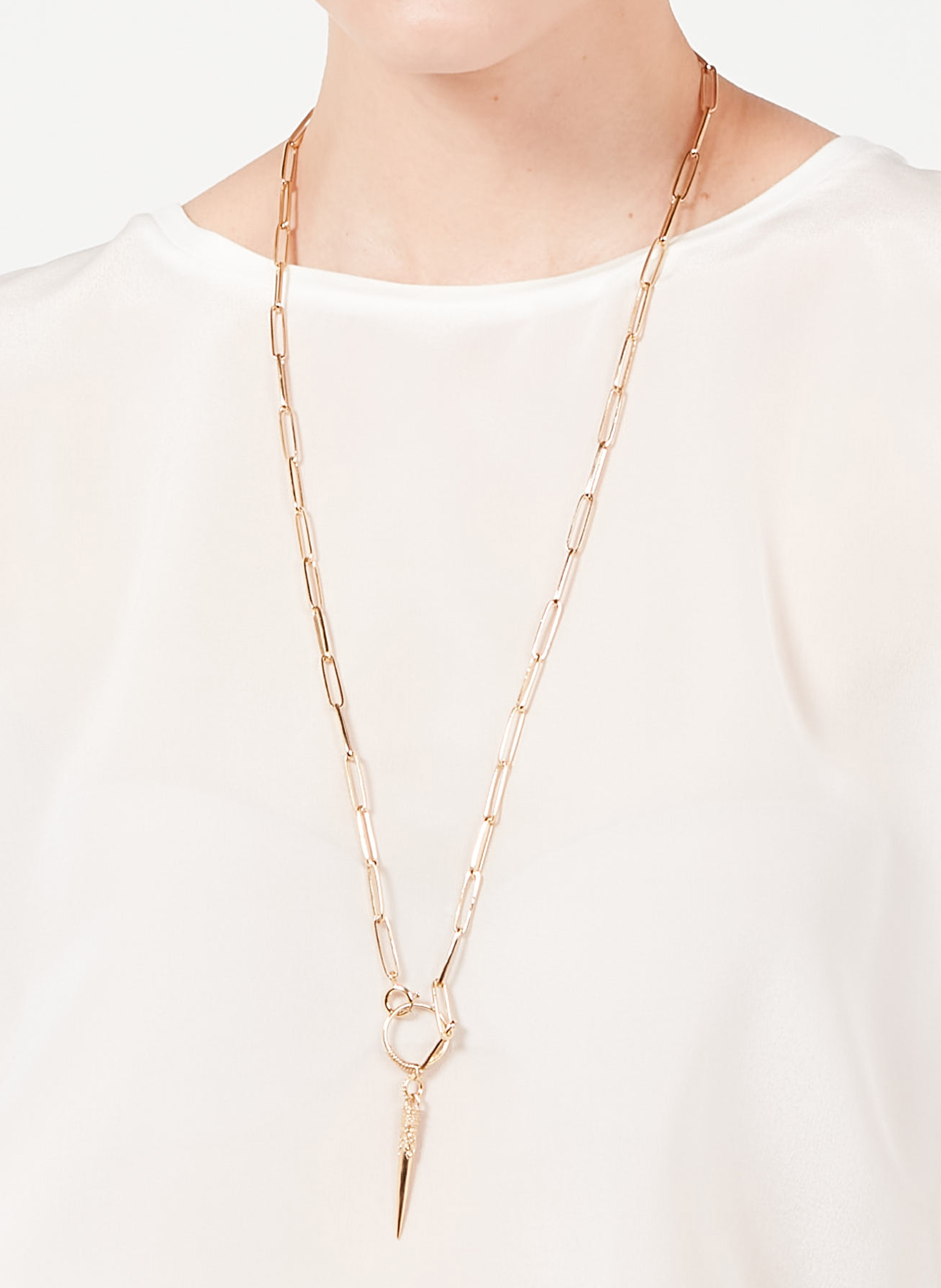 Collier en argent massif naomie BA&SH Doré