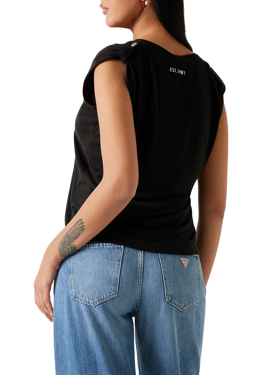 Top fluide GUESS Noir
