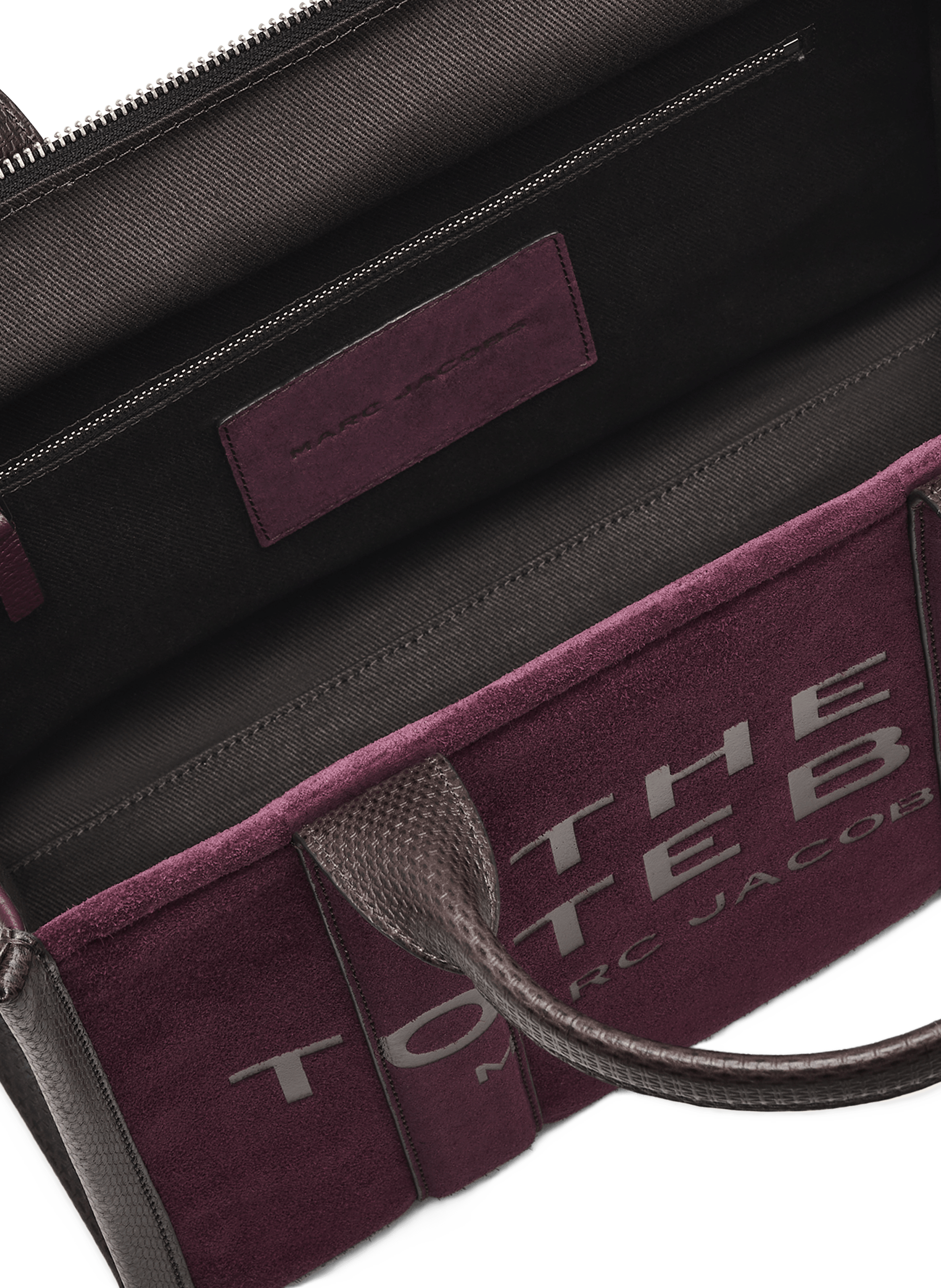 Sac cabas The Suede Medium Tote Bag MARC JACOBS Rouge