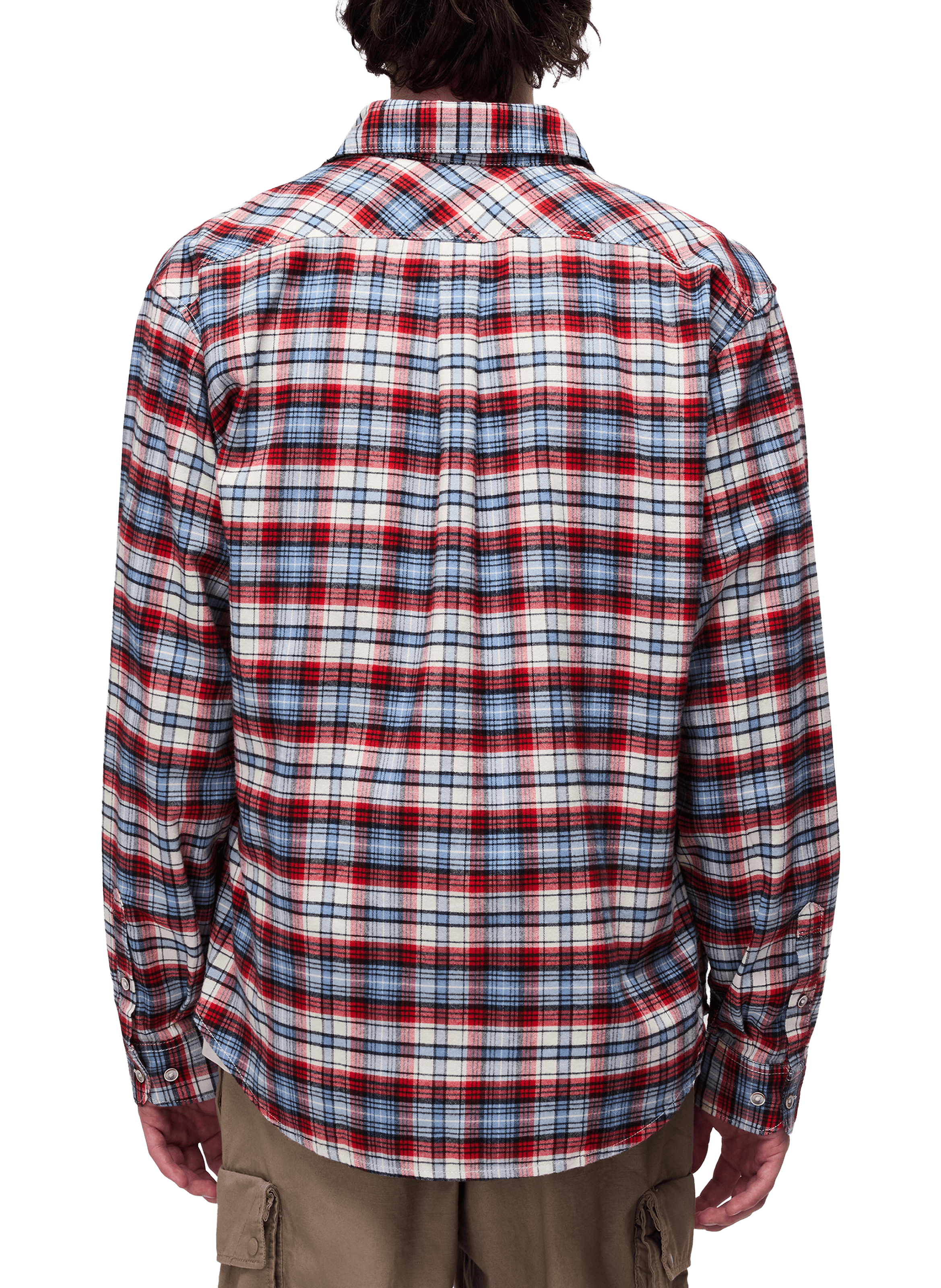 Checked shirt with American collar in cotton NAPAPIJRI Multicolour