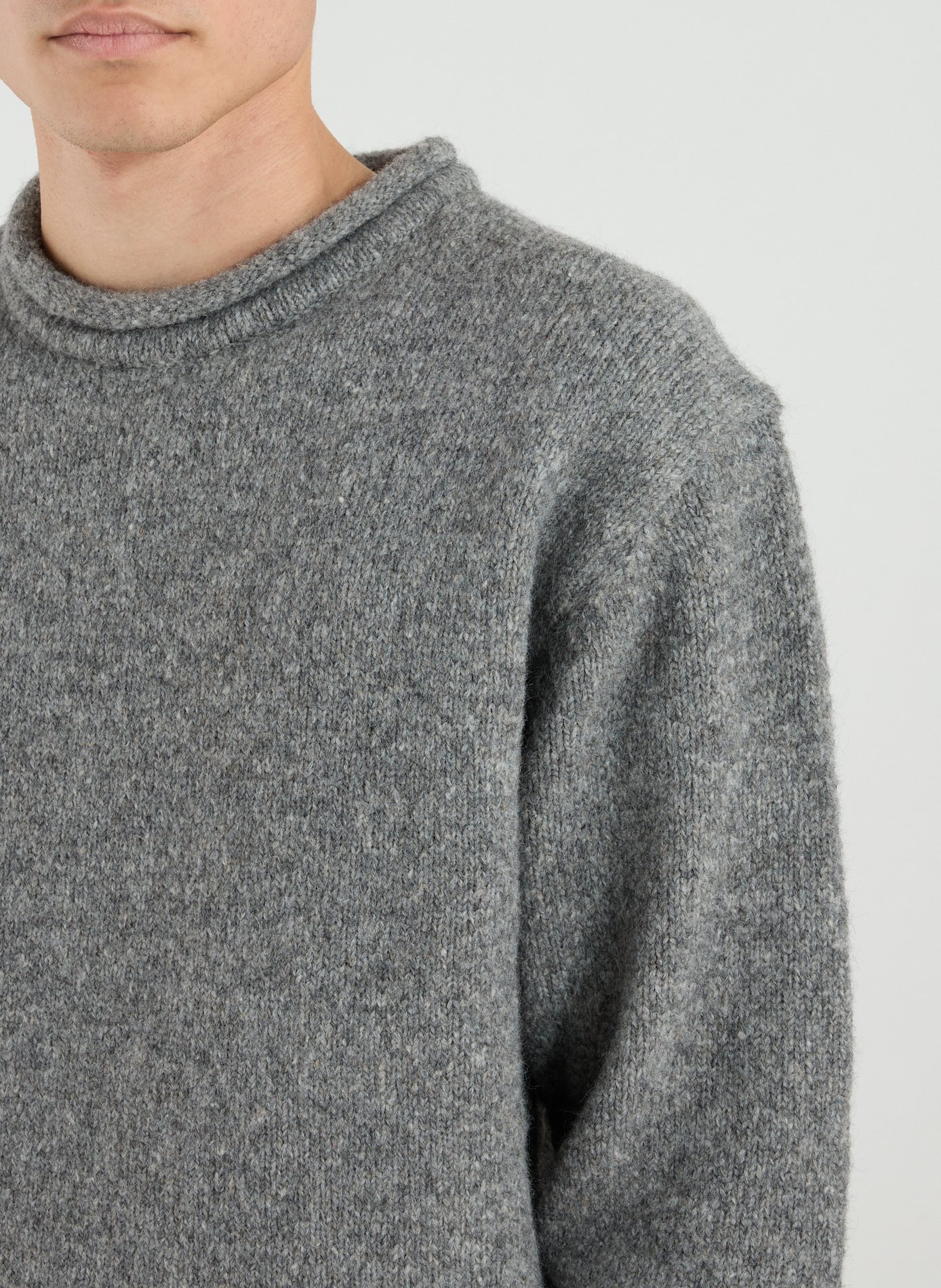Wool-blend round-neck jumper MERELY MADE Grey