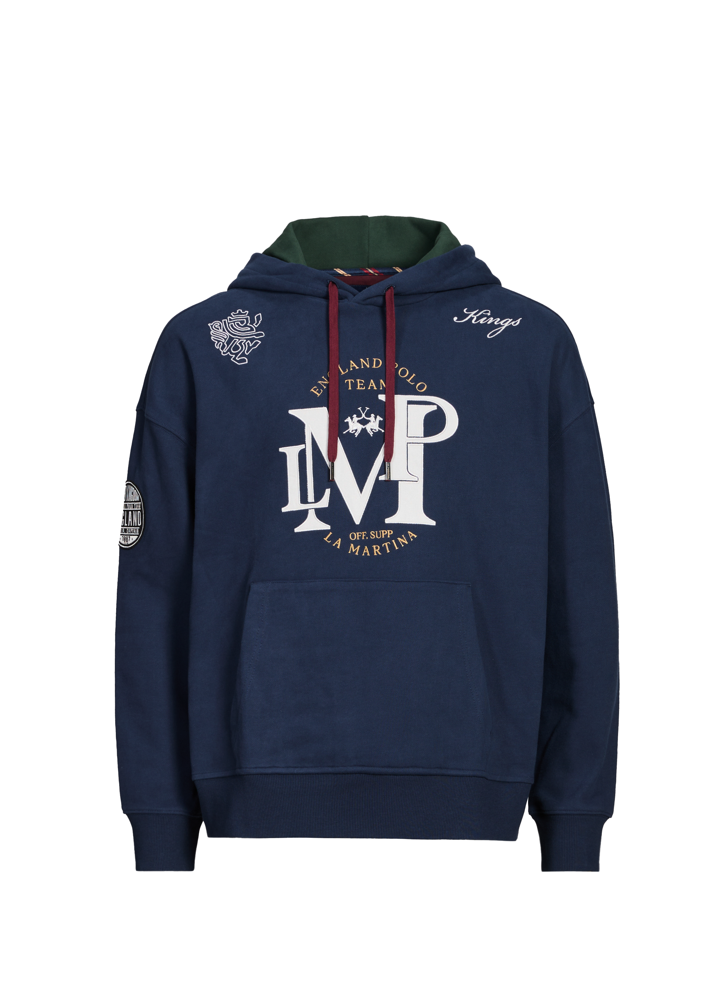 Sweat à capuche en coton LA MARTINA Bleu