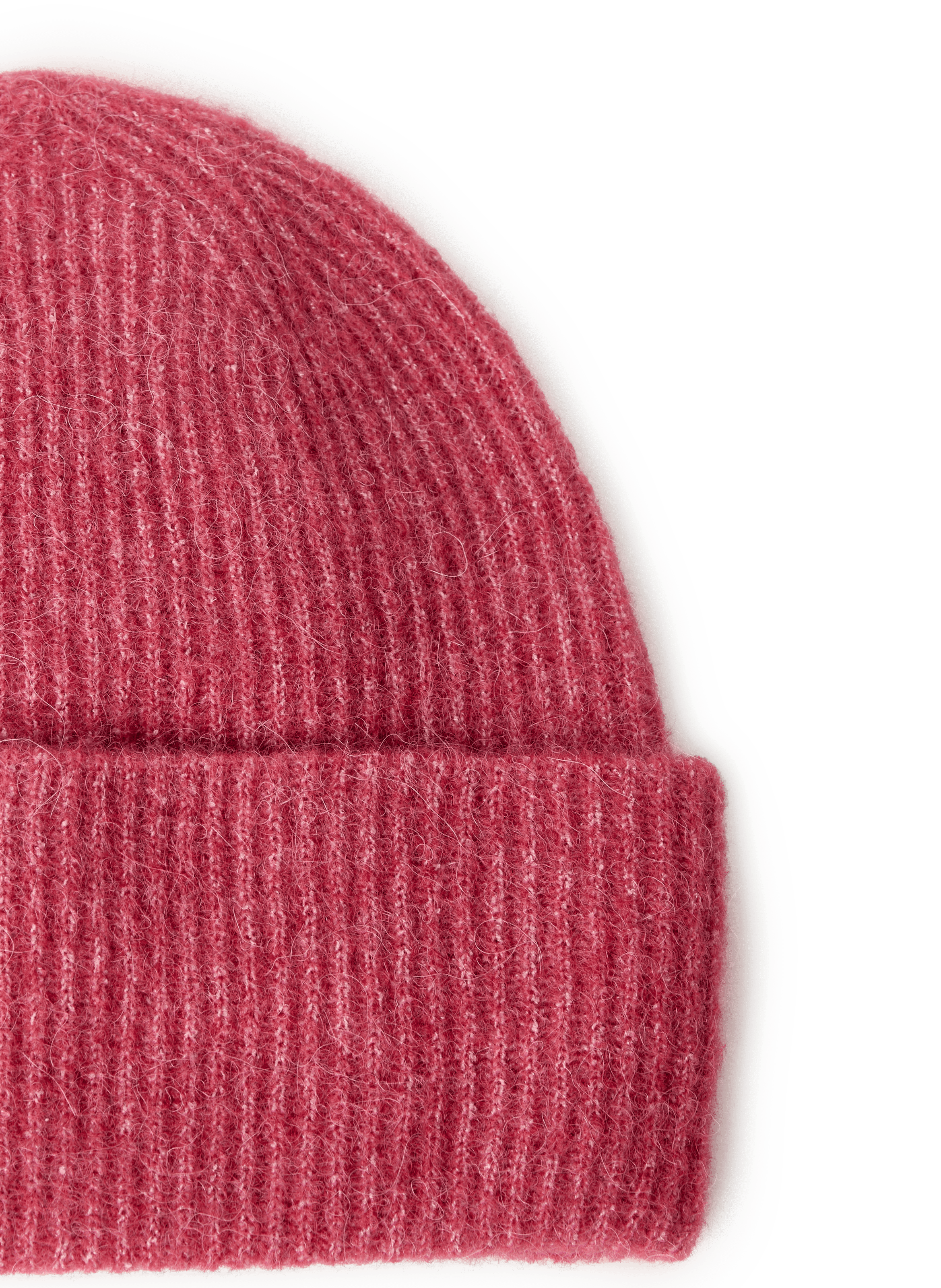 Ribbed wool blend beanie SAMSOE SAMSOE Pink