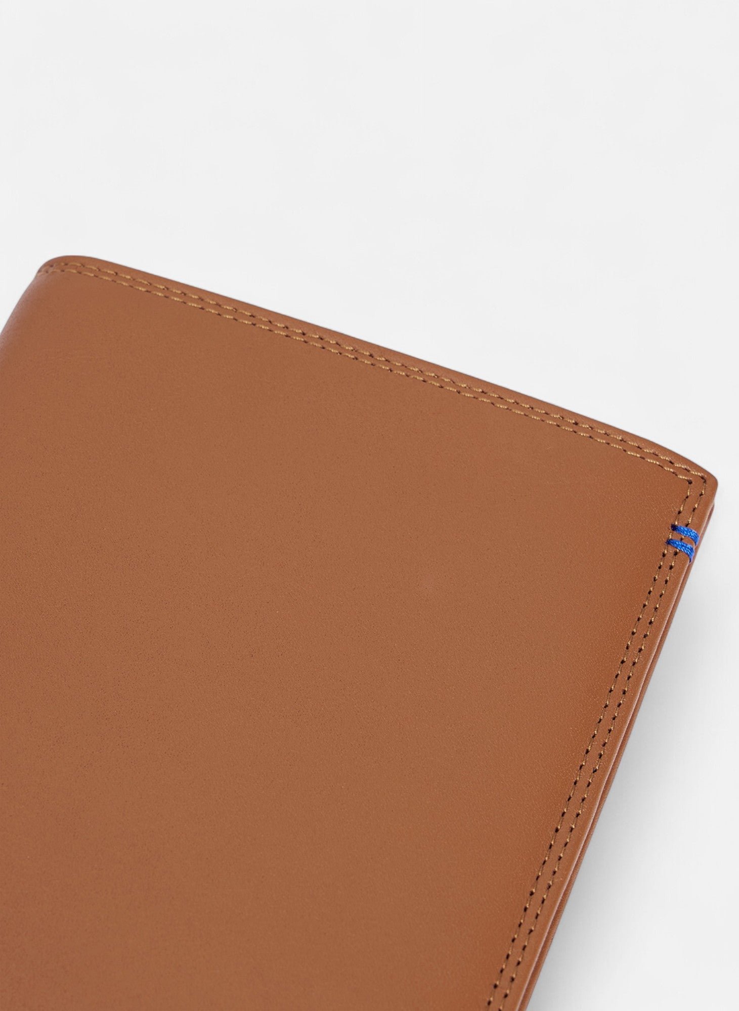 Grand portefeuille vertical zippé martin en cuir lisse LE TANNEUR Marron