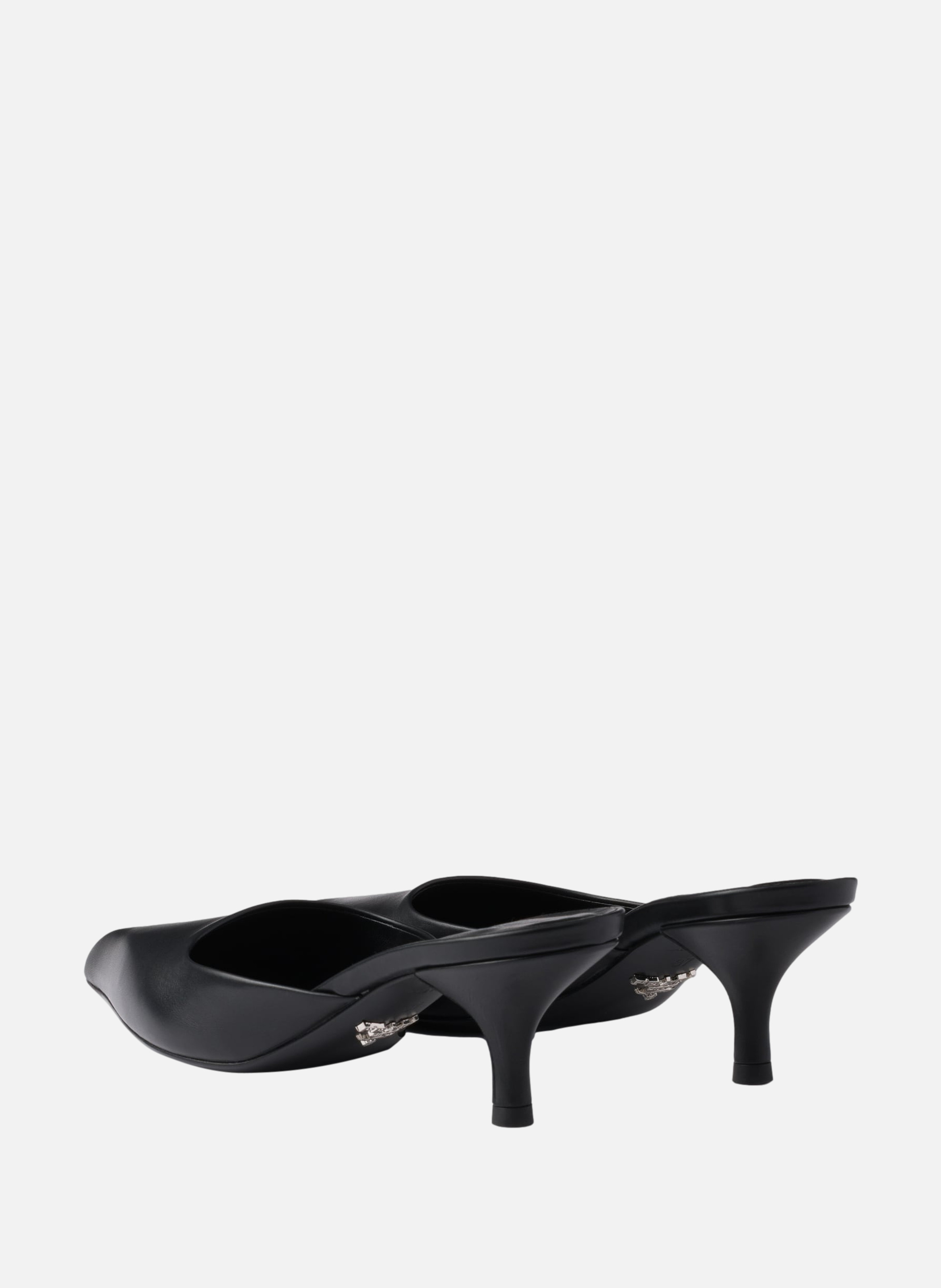 Mules en cuir PRADA Noir