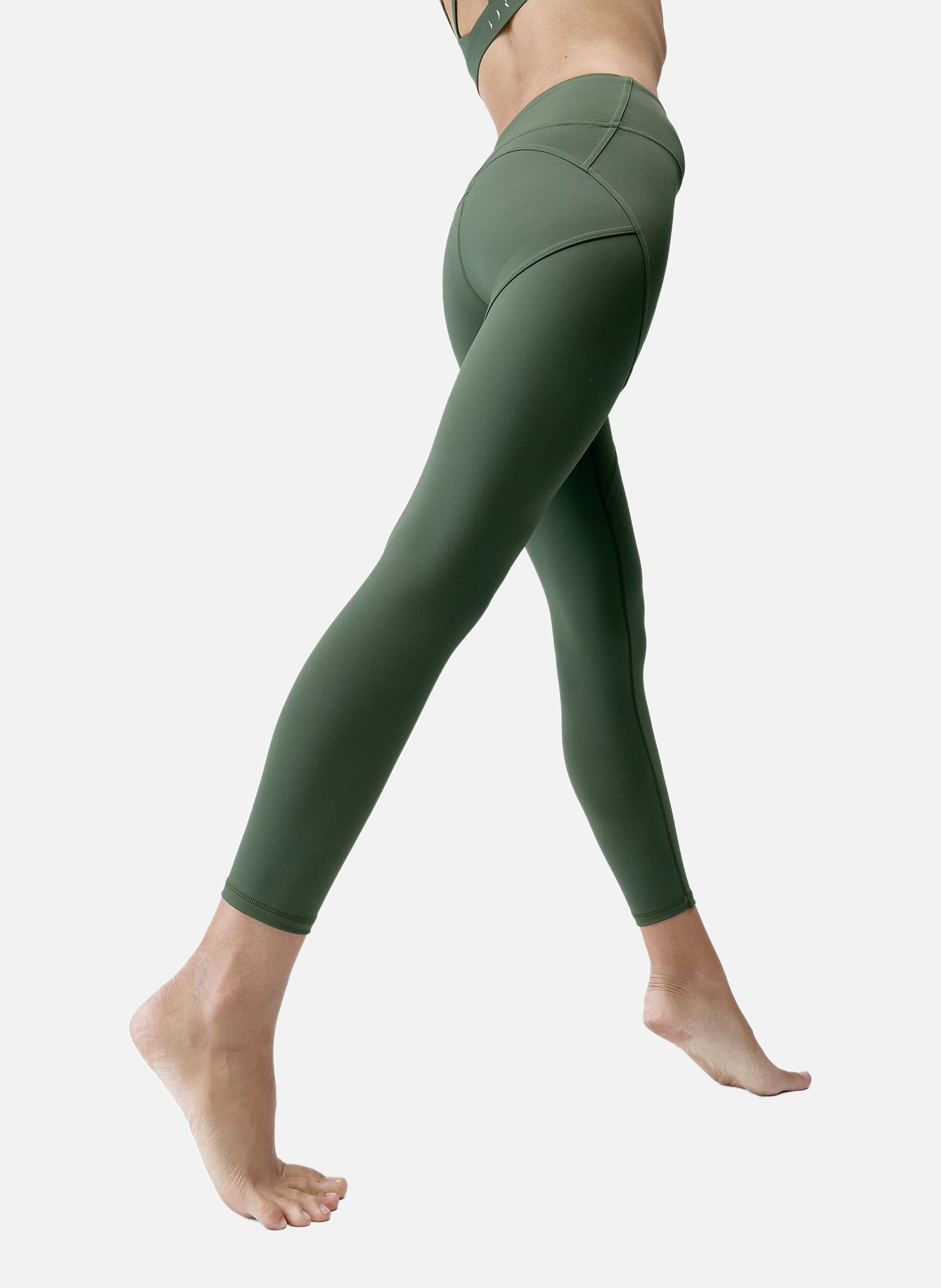 Legging de sport long performance indi BORN LIVING YOGA Kaki