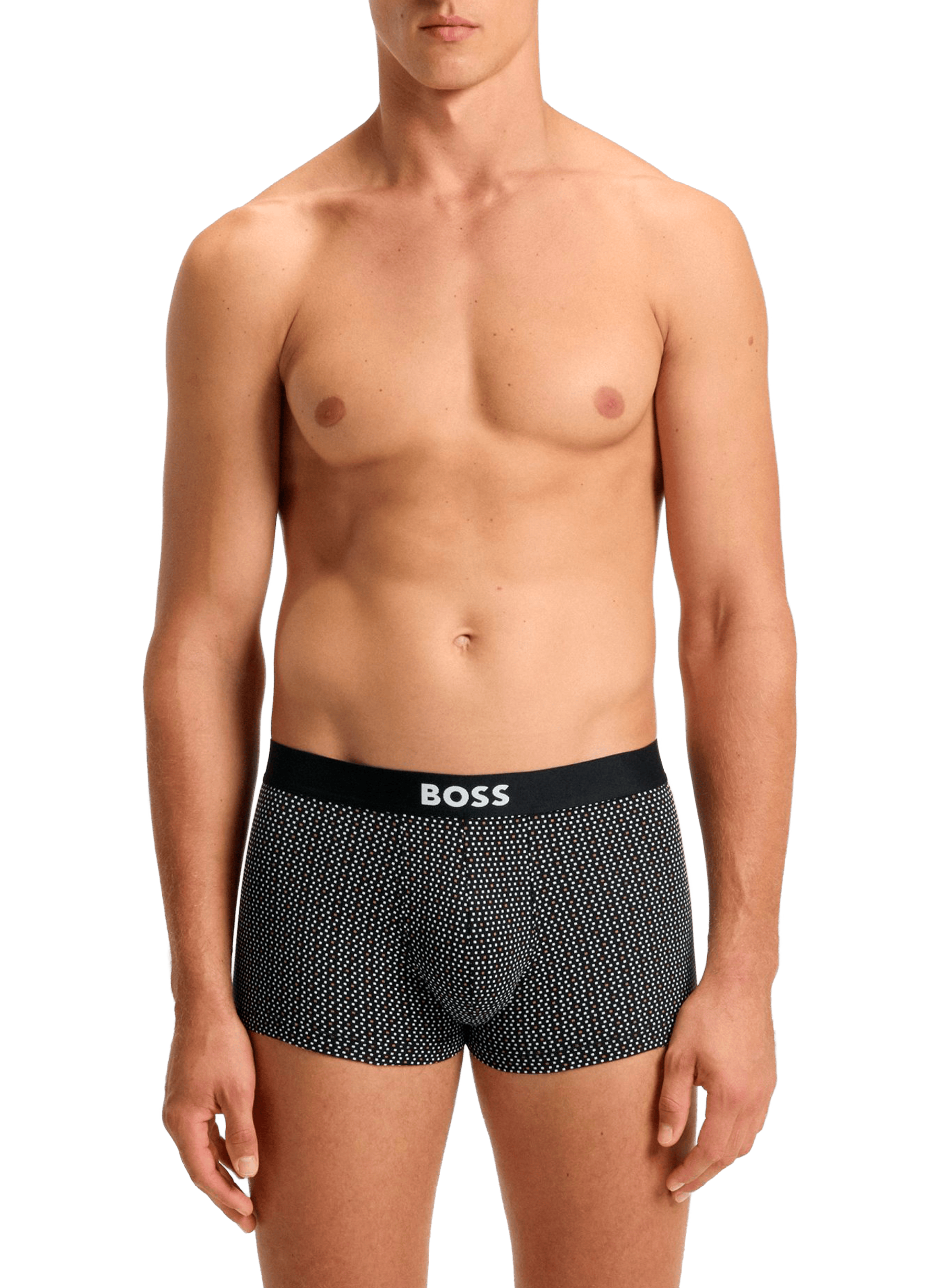 Lot de 3 boxers en coton mélangé BOSS Multicolore