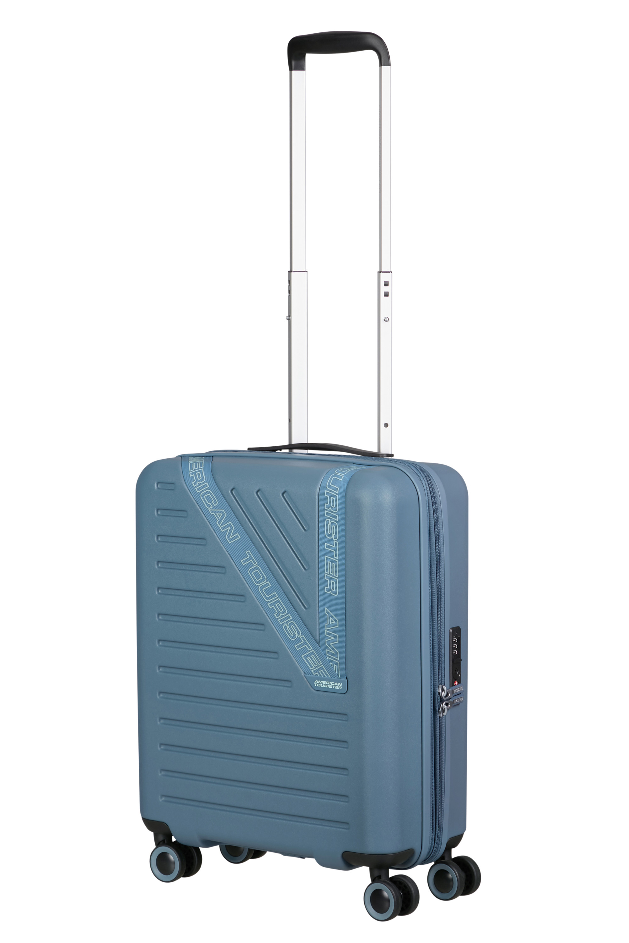Dynabelt valise 4 roues taille s AMERICAN TOURISTER Bleu