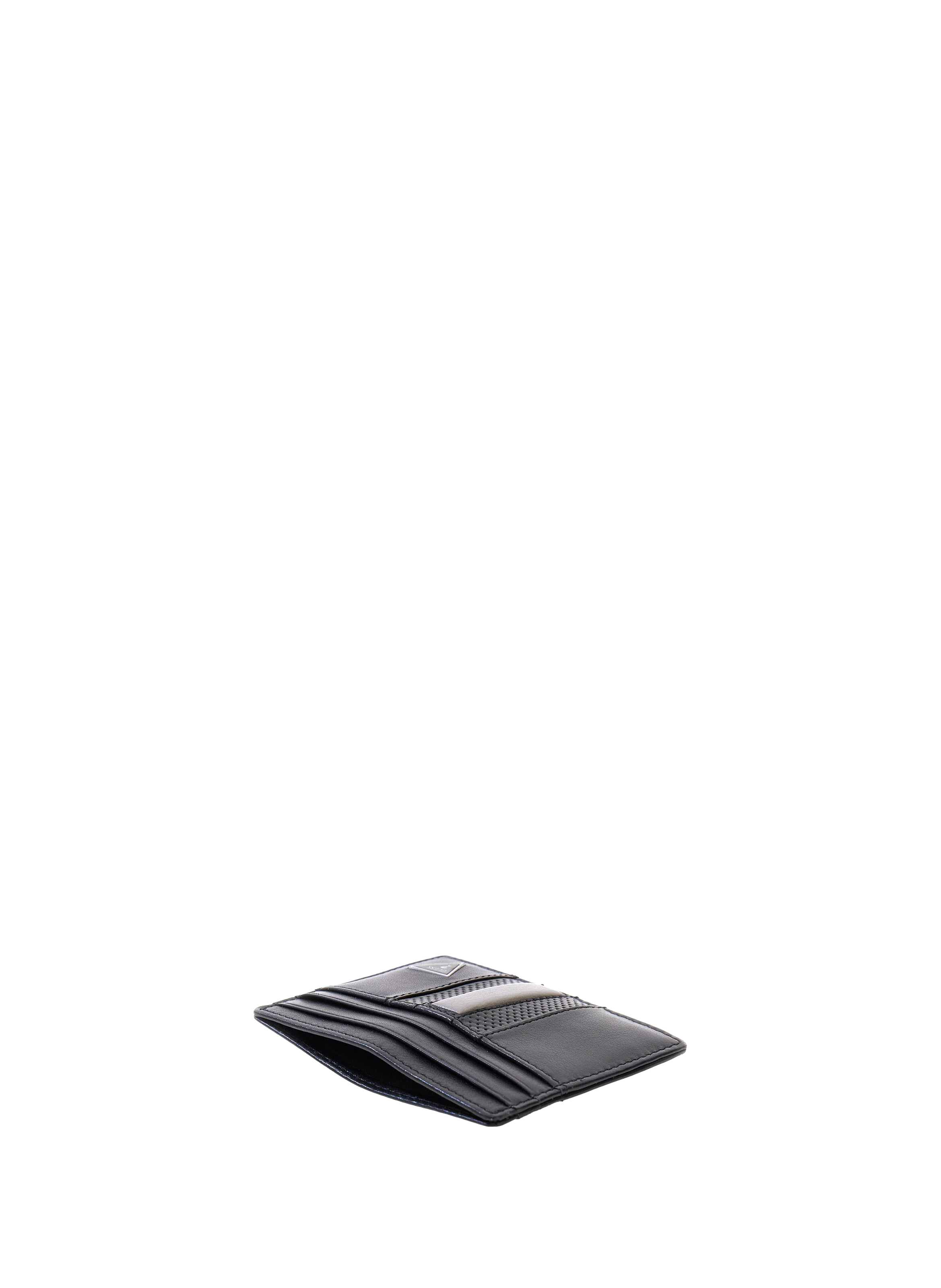 Cow leather card holder GUESS Black