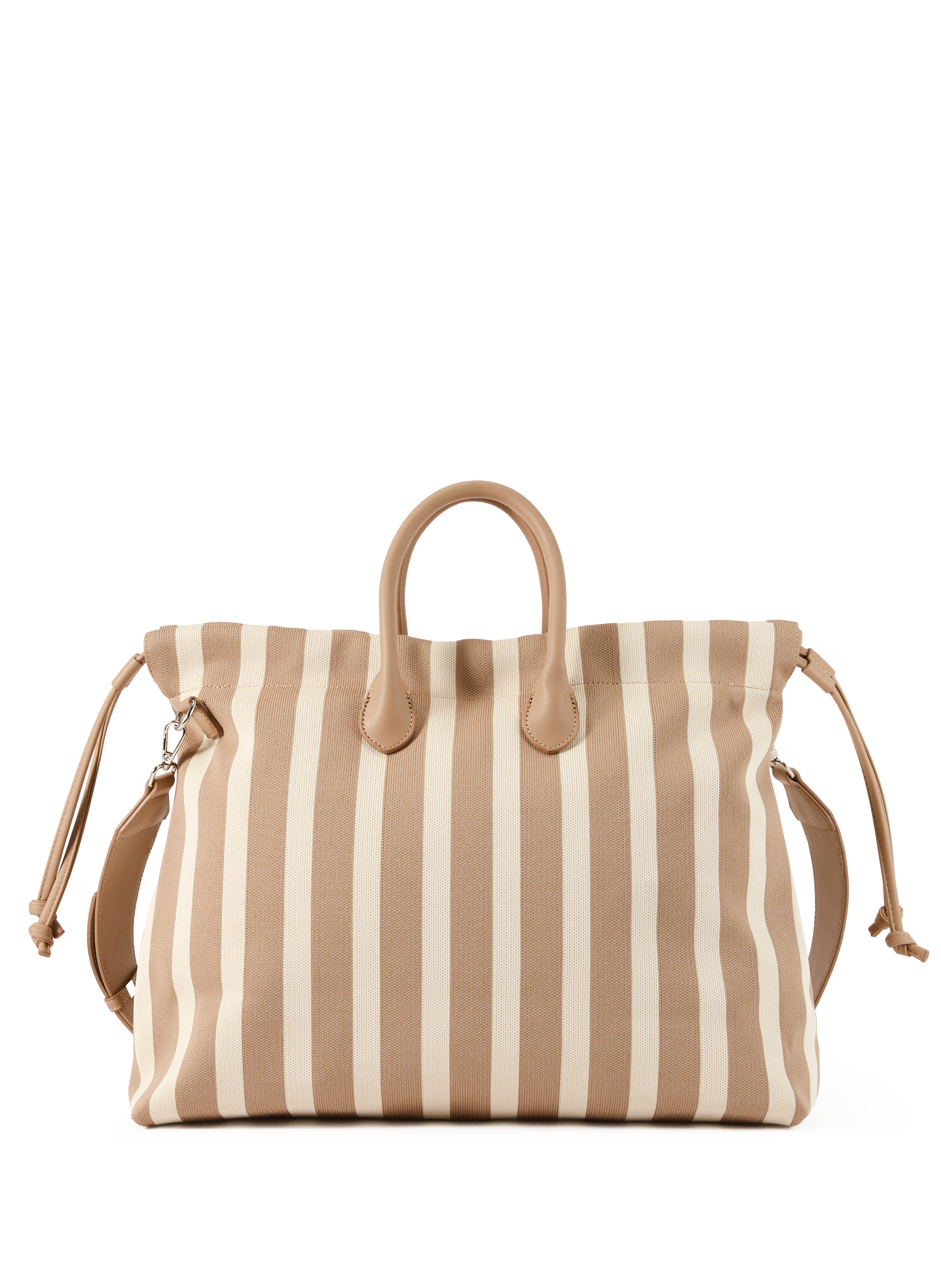 Sac cabas rayé  AU PRINTEMPS PARIS Beige