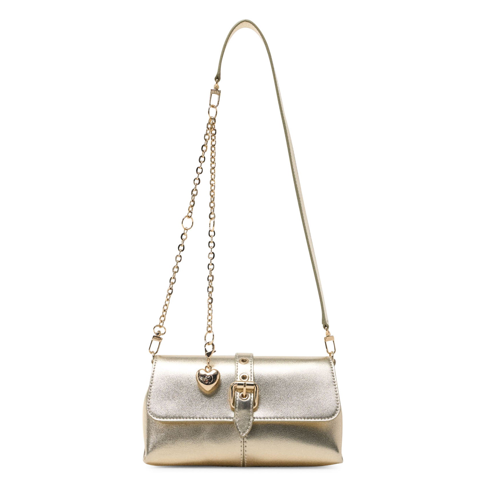 Sac bandoulière en cuir miss m MAJE Doré