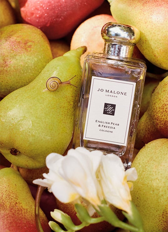 Jo Malone English Pear Printemps, parfum poire et freesia, English Pear & Sweet Pea, brume cheveux Jo Malone, crème main parfumée printemps 2025