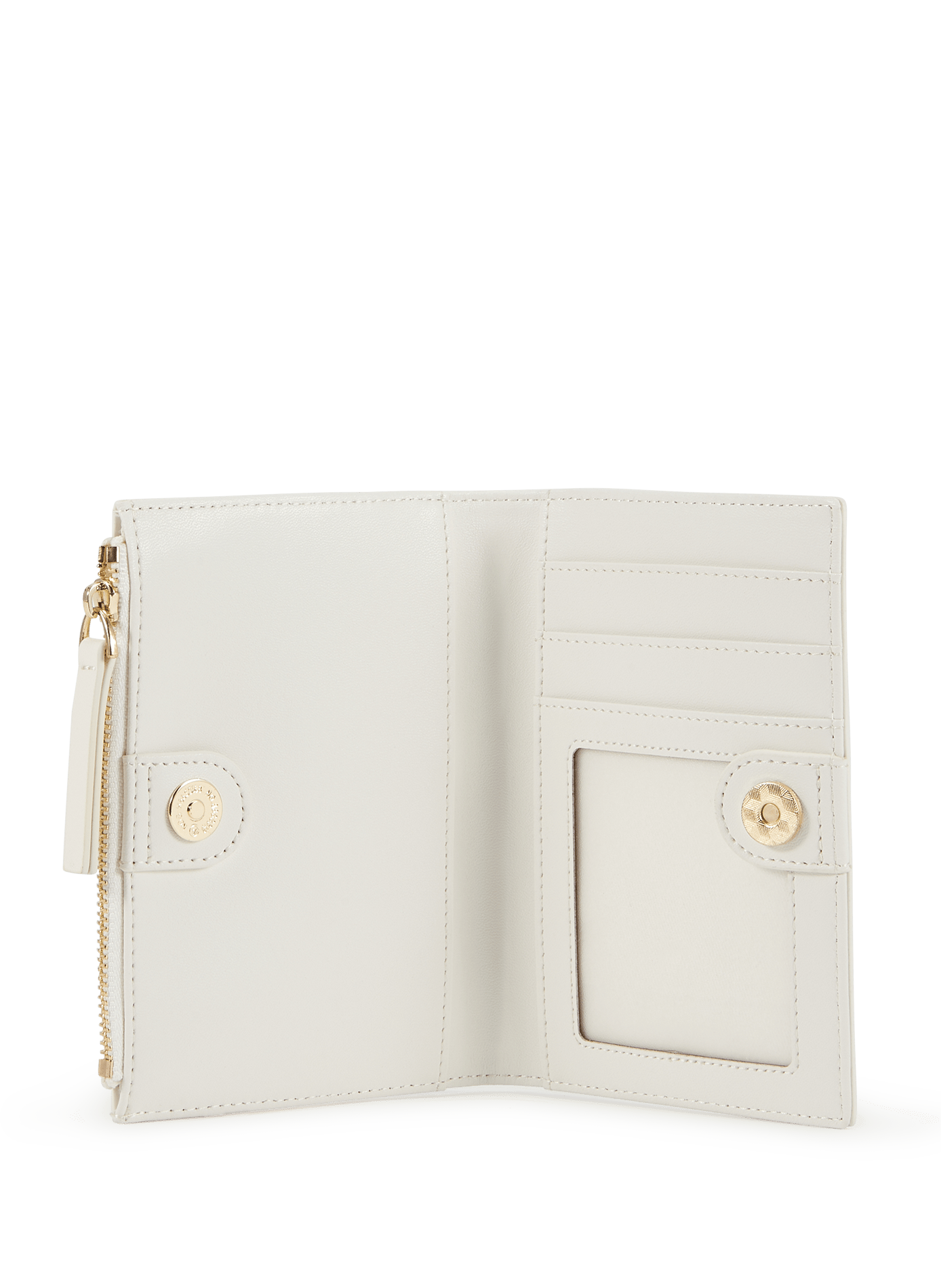 Portefeuille moyen en cuir de vachette SAISON 1865 Beige